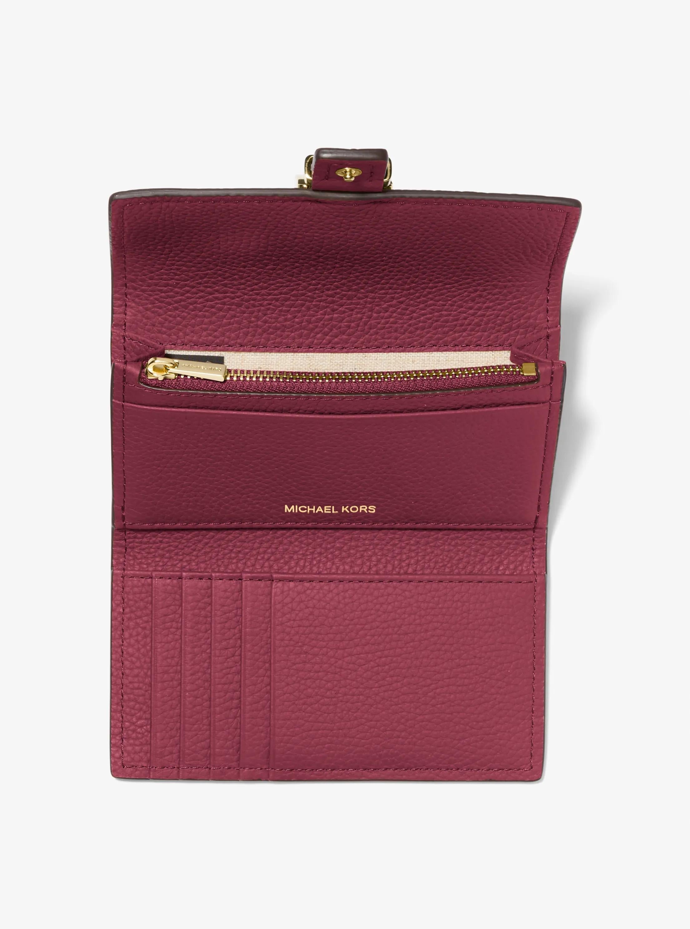 Michael Kors Nolita Medium Pebbled Leather Tri-Fold Wallet