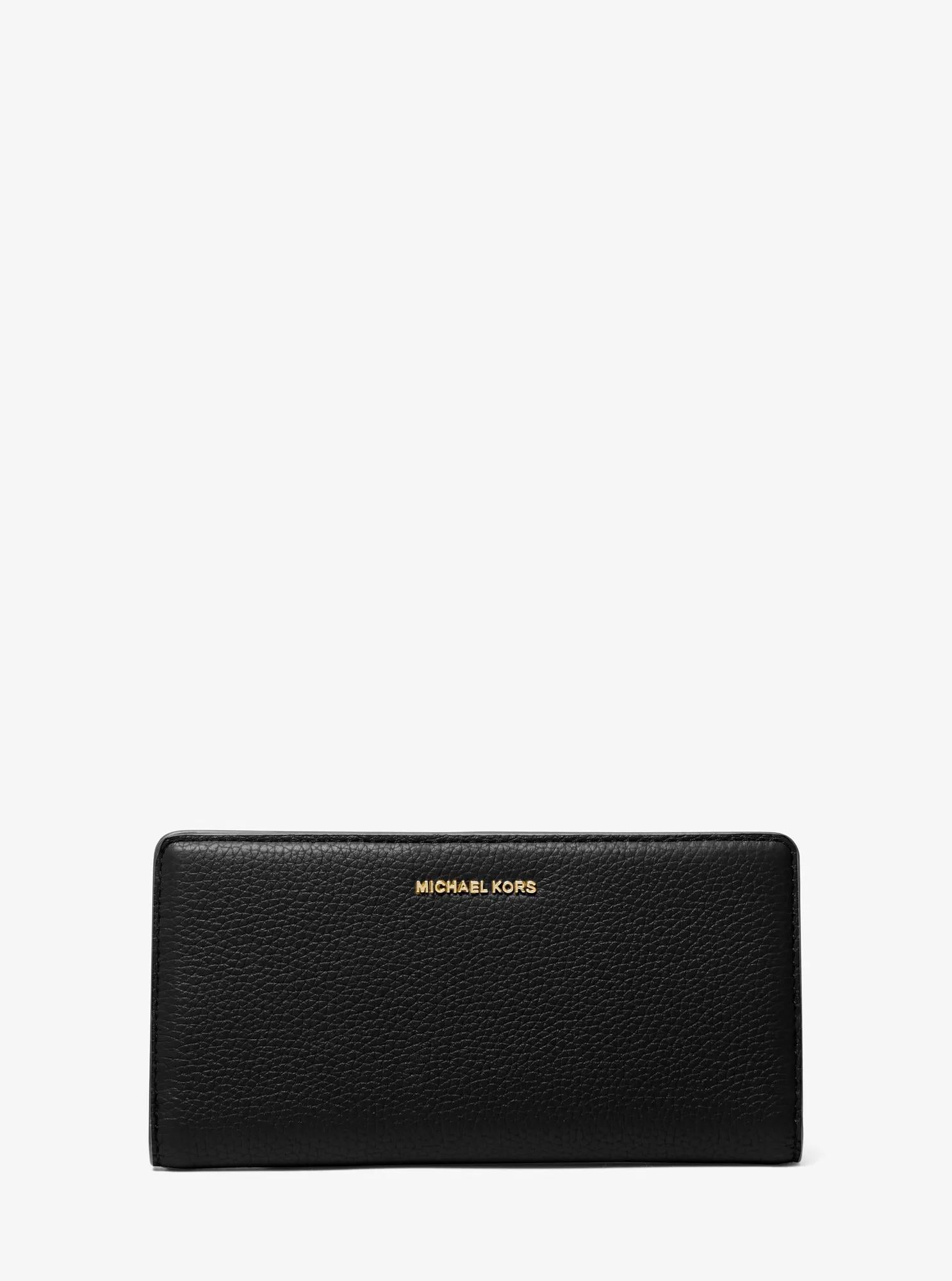 Michael Kors Bryant Large Pebbled Leather Snap-Front Wallet