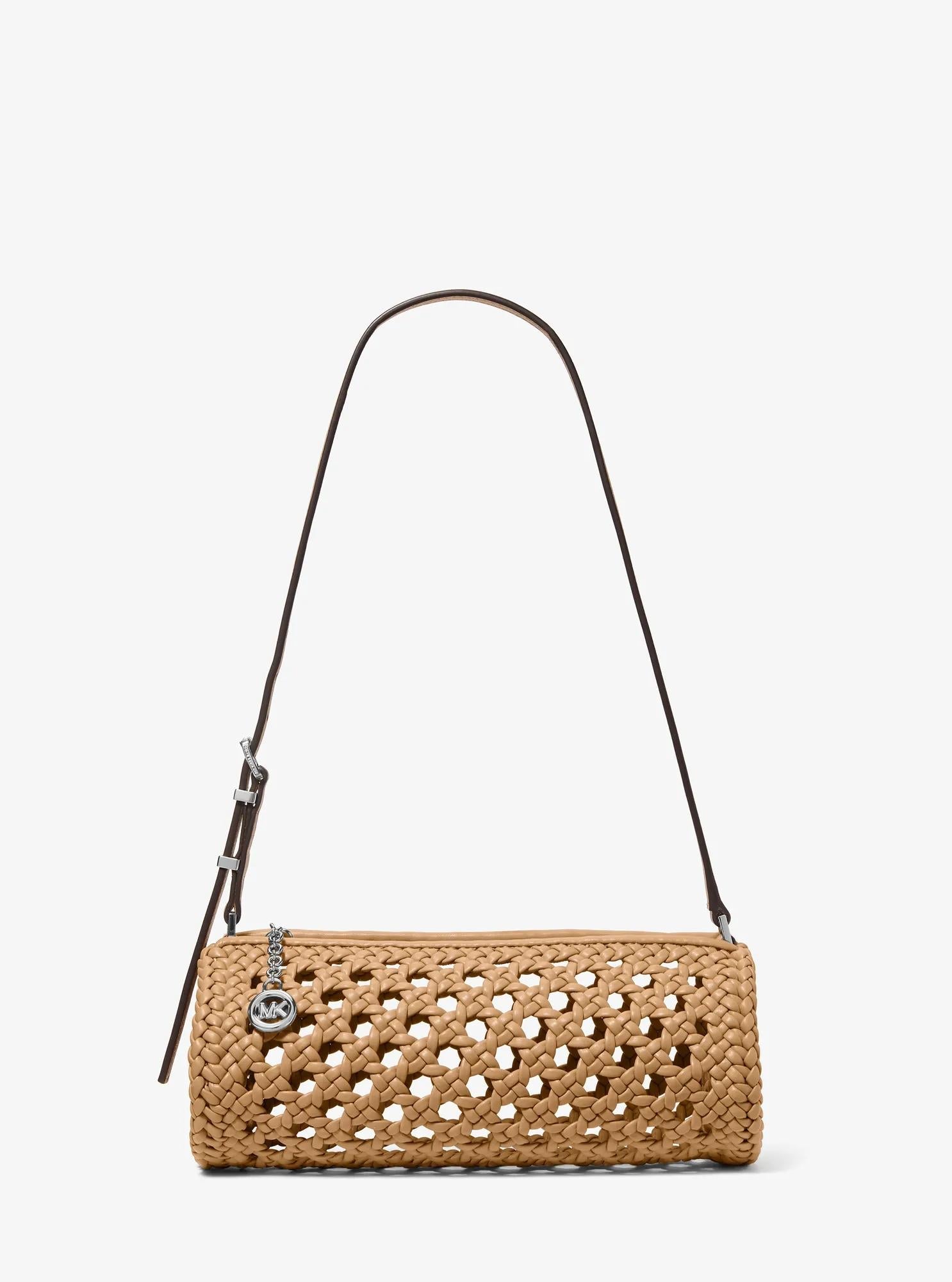 Michael Kors Izzy Small Crocheted Barrel Pochette