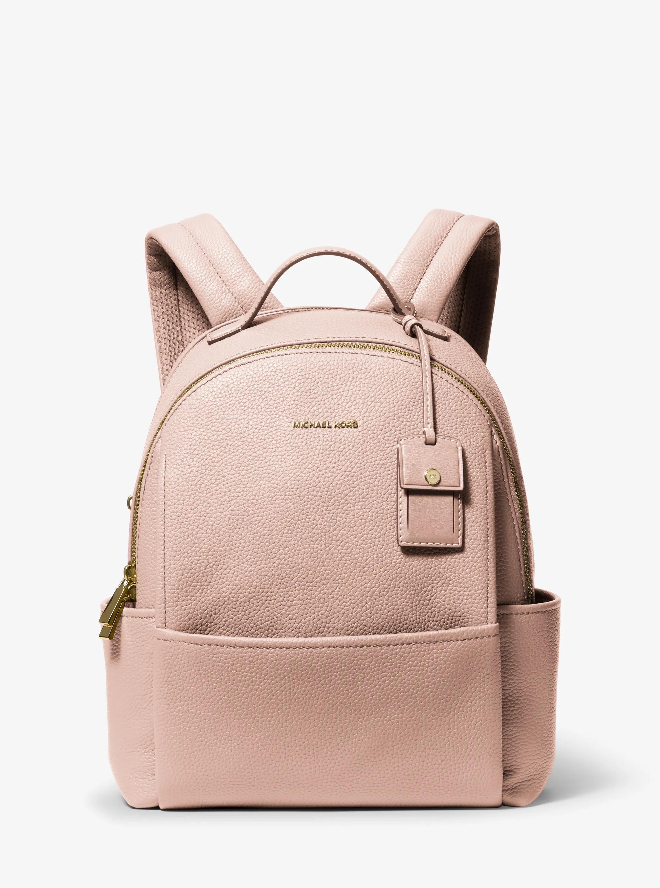 Michael Kors Sable Medium Pebbled Leather Backpack Travel School Bag