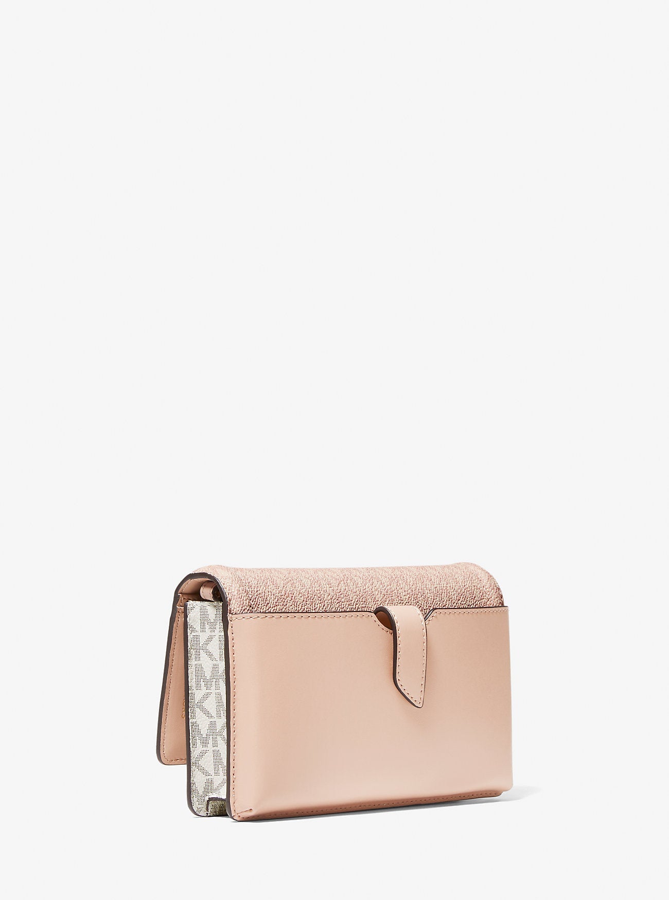 Michael Kors Jet Set Small Two-Tone Signature Logo Phone Crossbody Bag Bag Bag