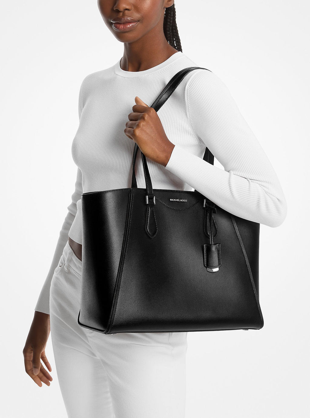 Michael Kors Taryn Large Leather Tote Bag Work Shoulder Bag