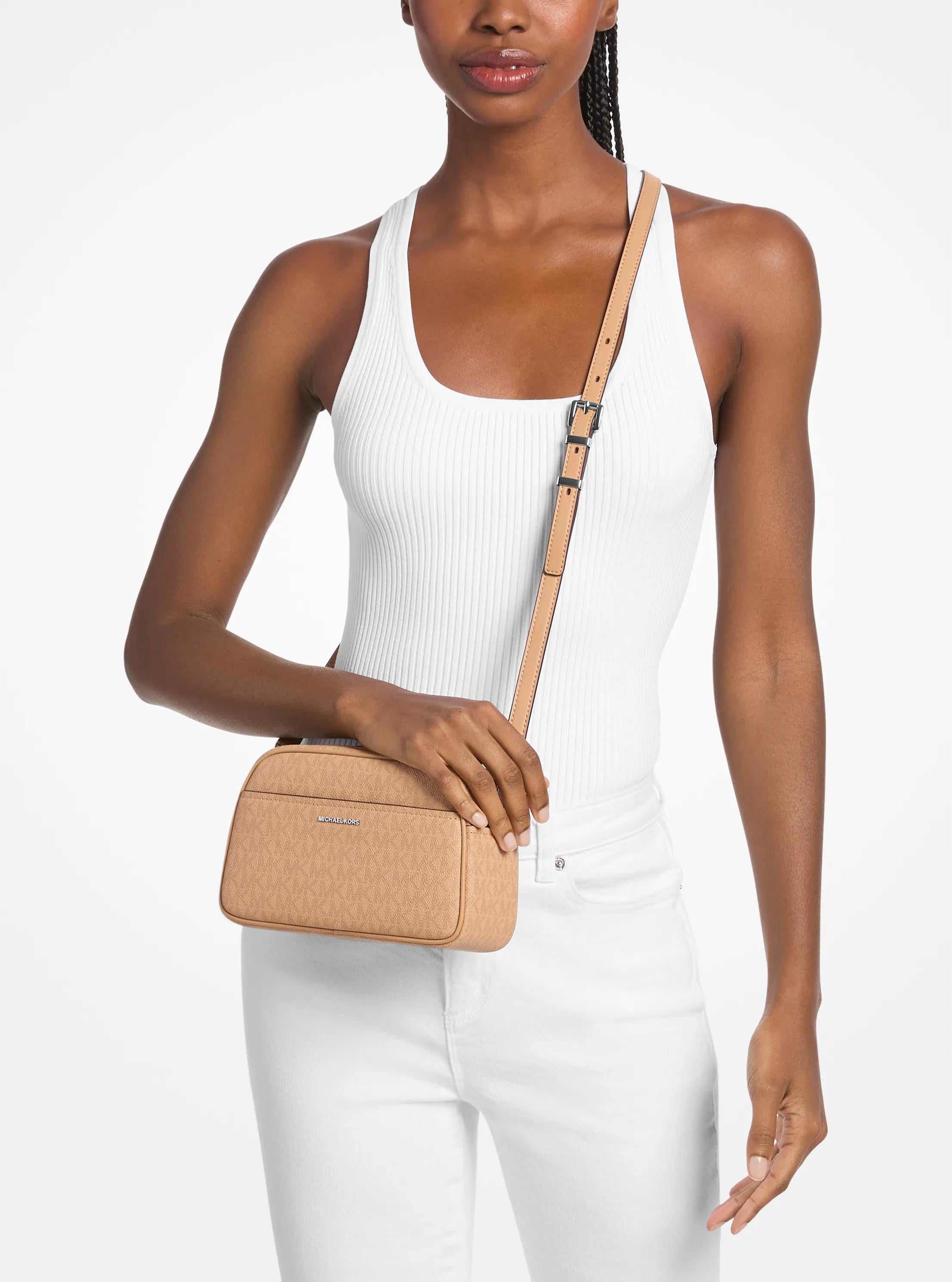 Michael Kors Jet Set Small Signature Signature Logo Camera Crossbody Bag Bag