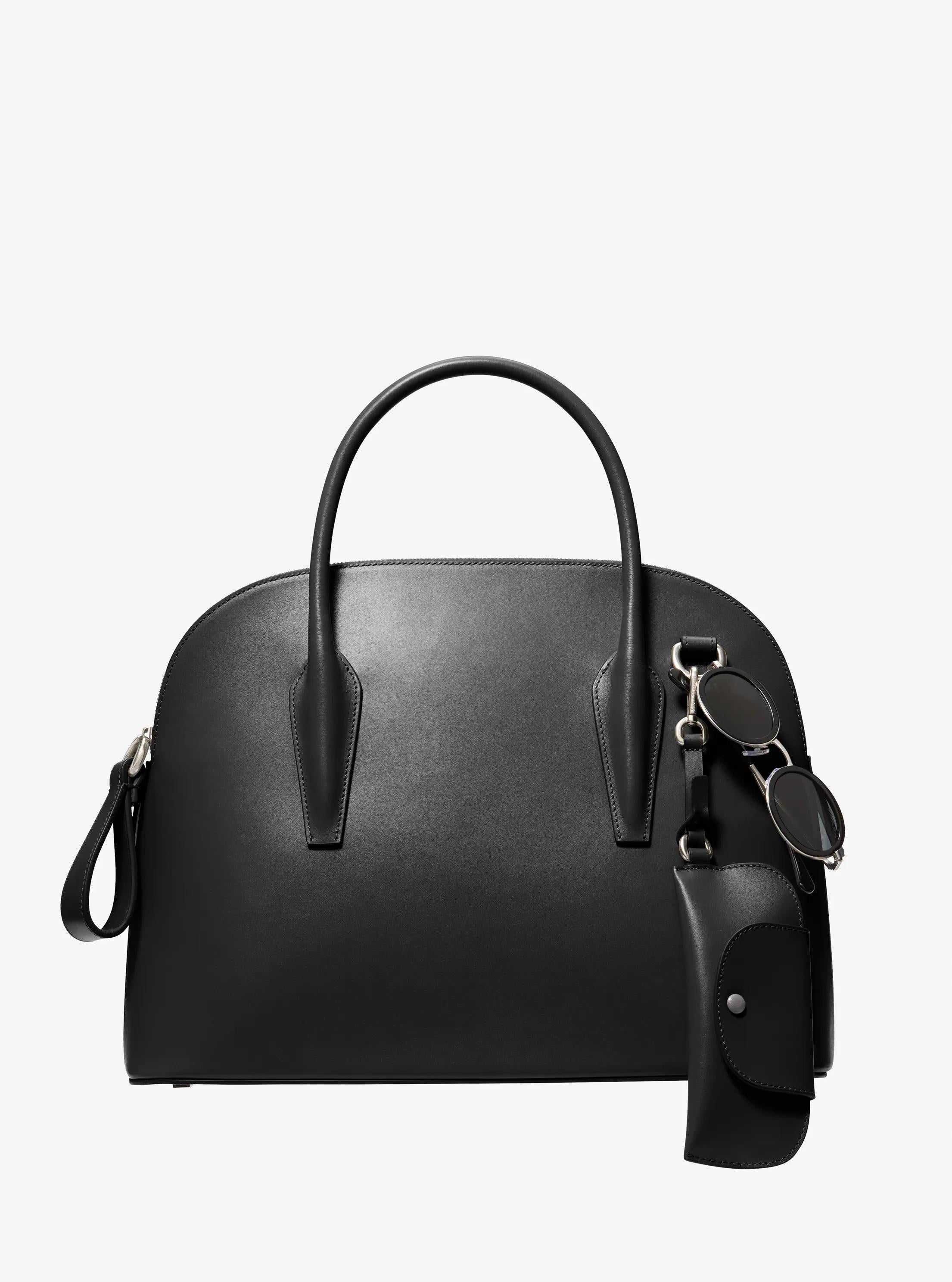 Michael Kors Kaitlin Large Leather Dome Satchel