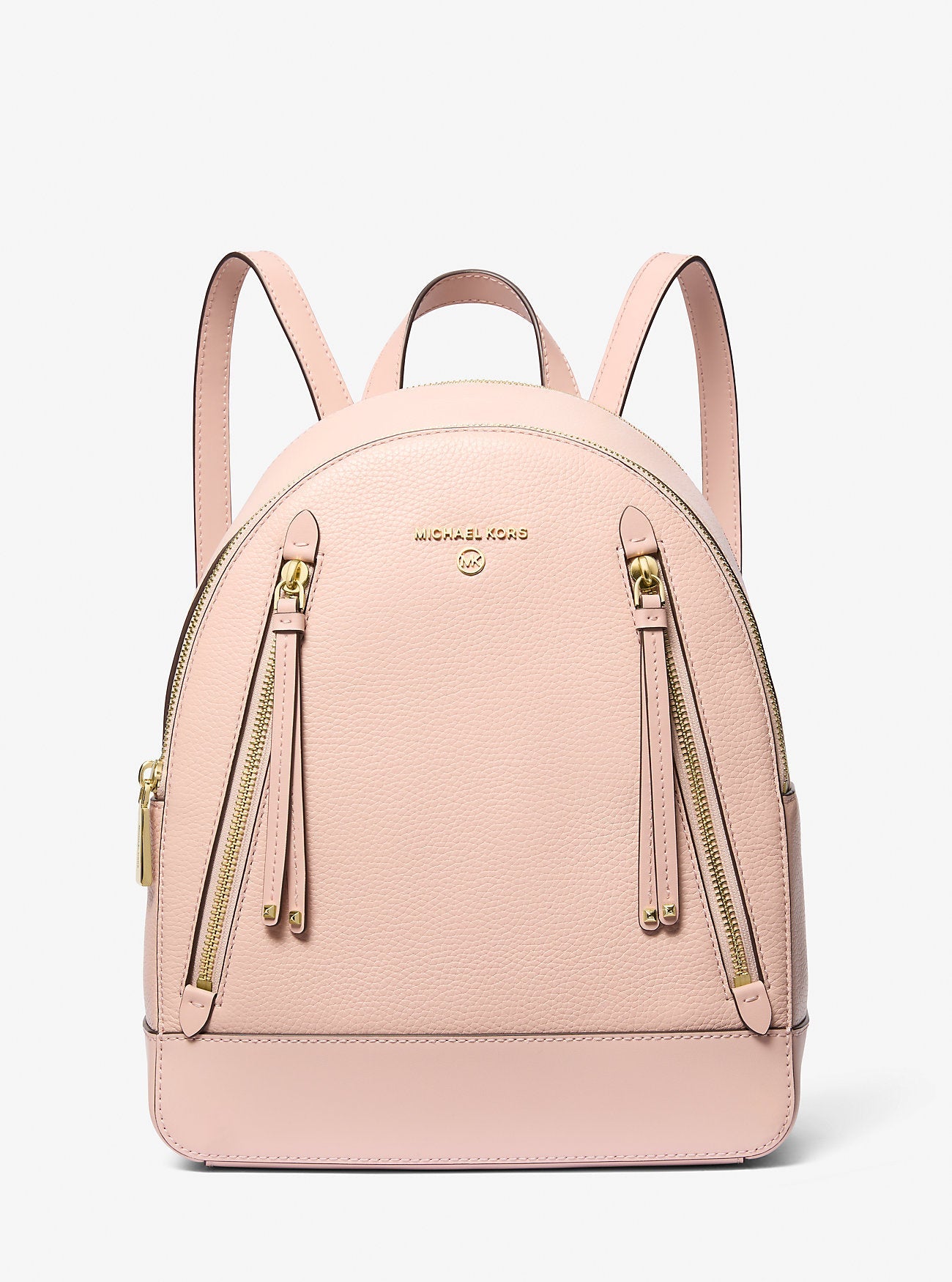 Michael Kors Brooklyn Medium Pebbled Leather Backpack Travel School Bag