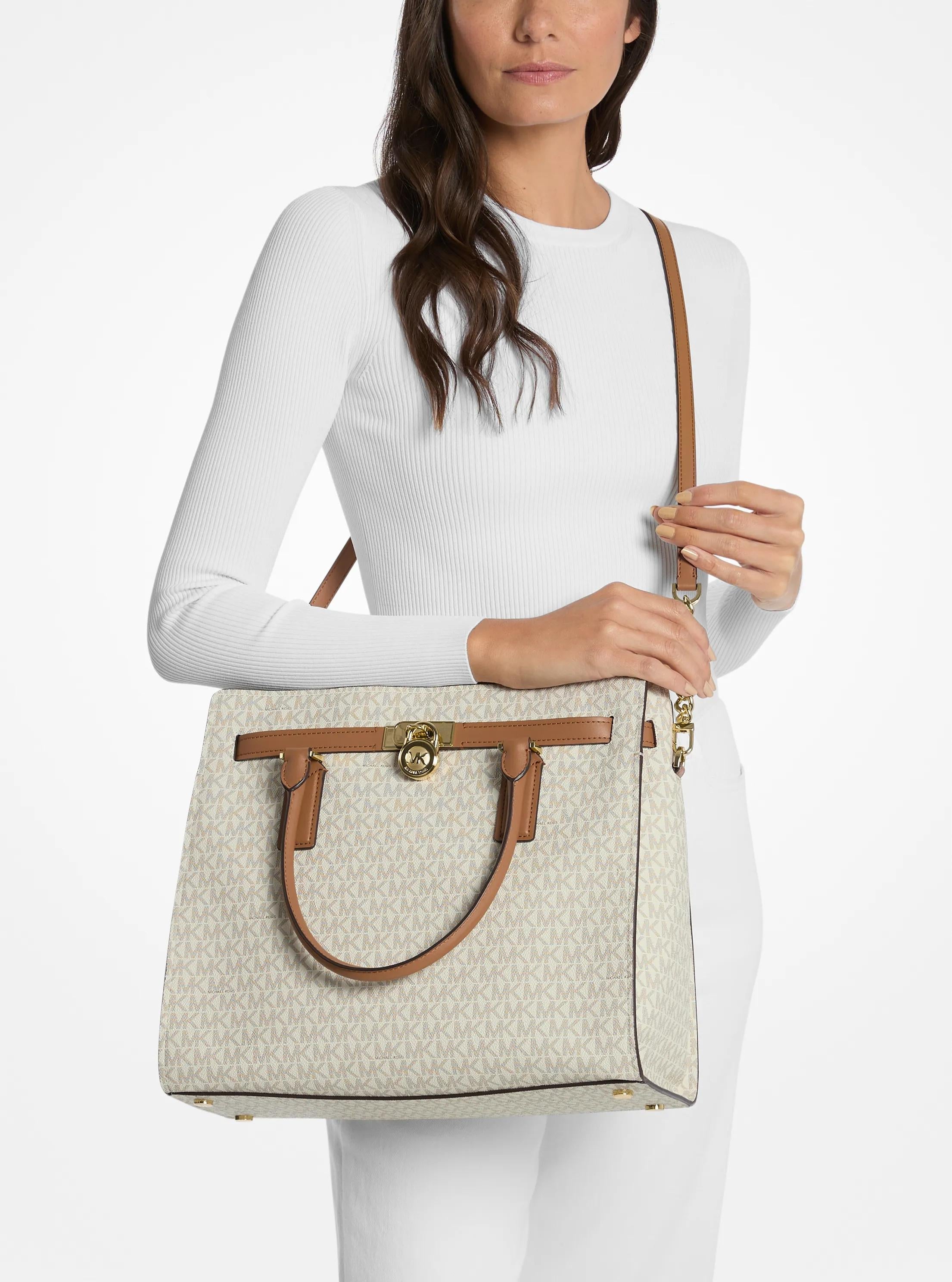 Michael Kors Hamilton Moderne Large Signature Signature Logo Satchel