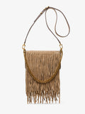 Michael Kors Bryant Small Fringed Suede Convertible Pochette
