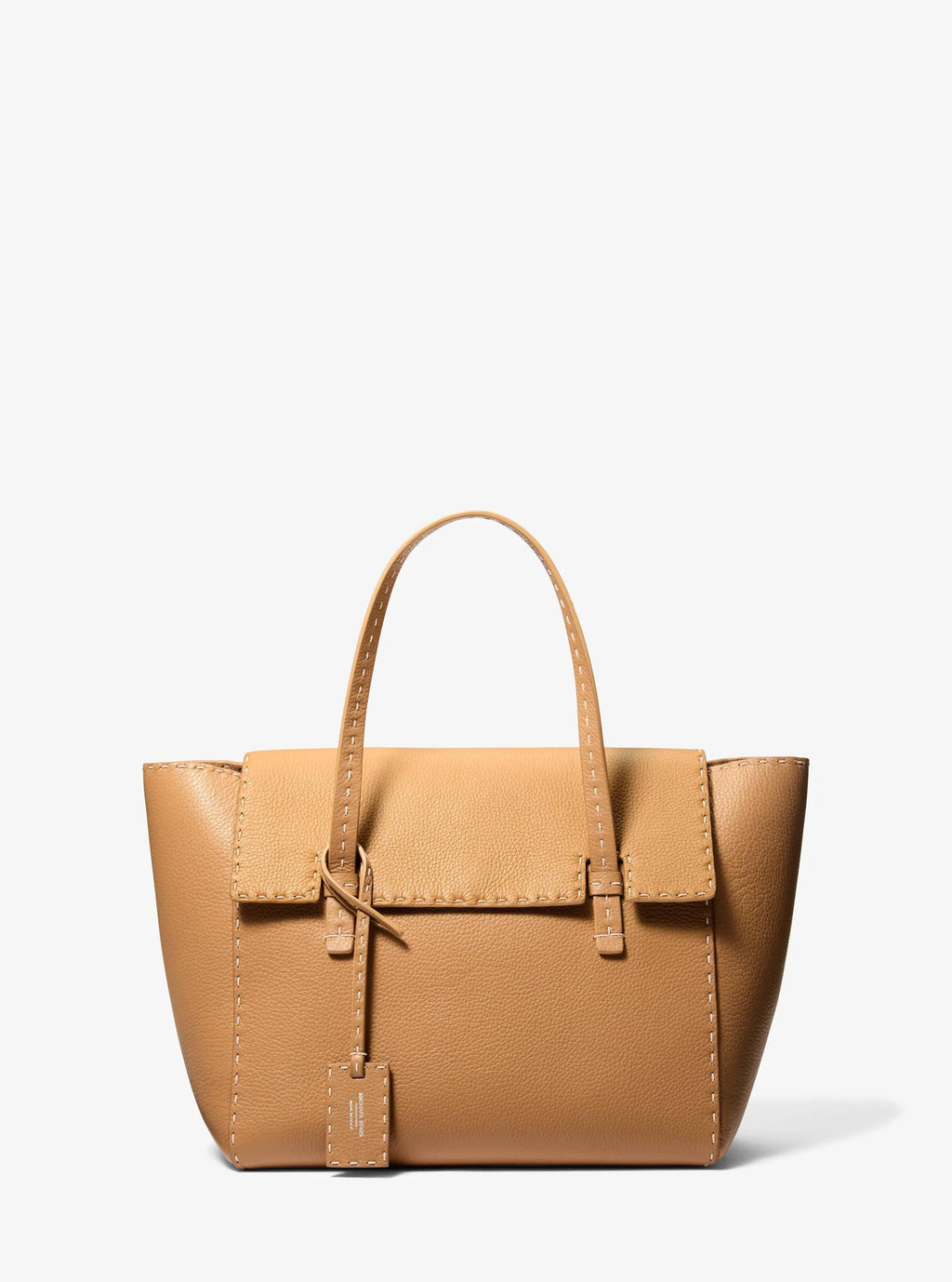 Michael Kors Sophia Hand-Stitched Pebbled Leather Satchel