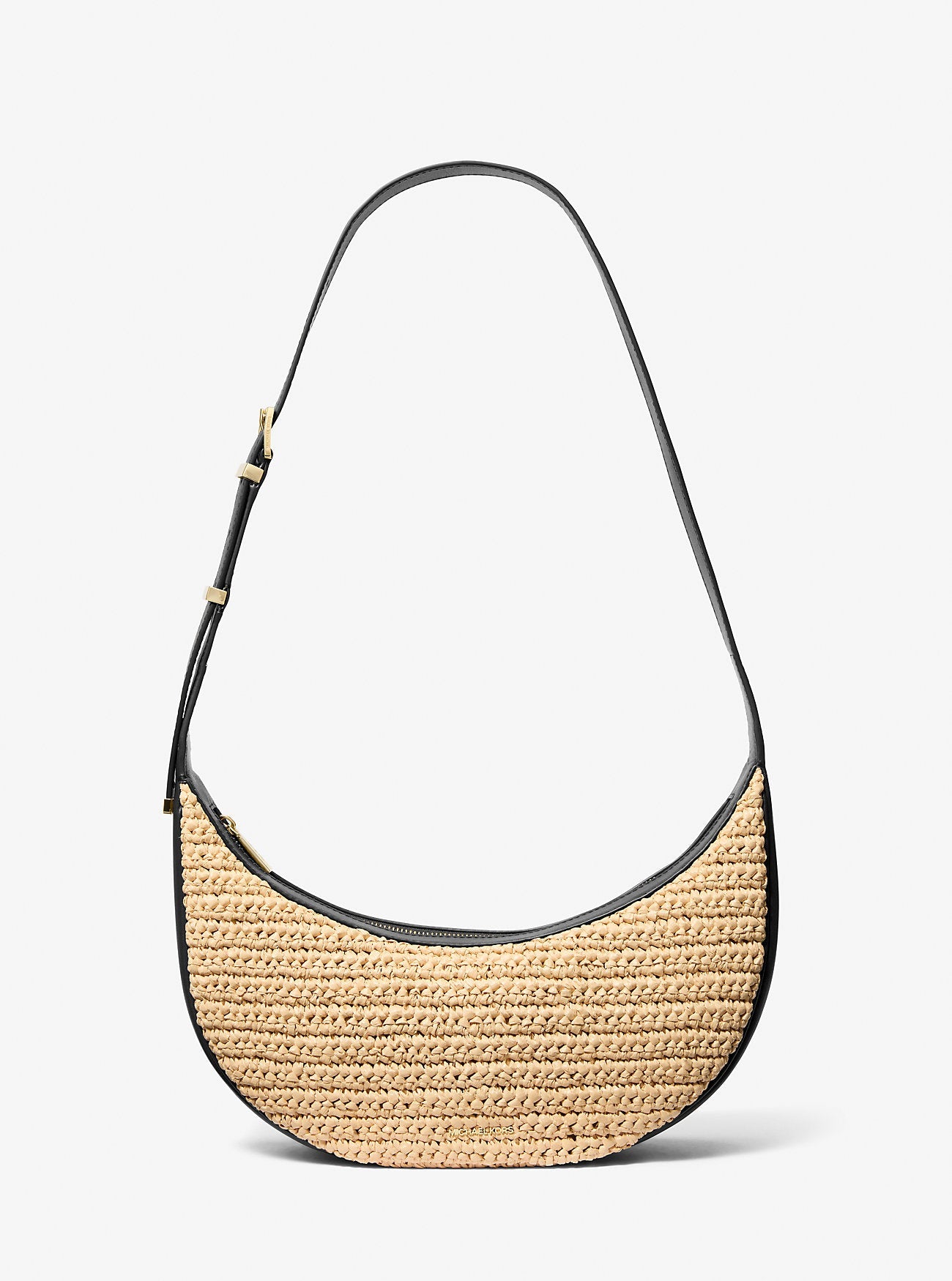 Michael Kors Avra Medium Hand-Crocheted and Leather Crossbody Bag Bag