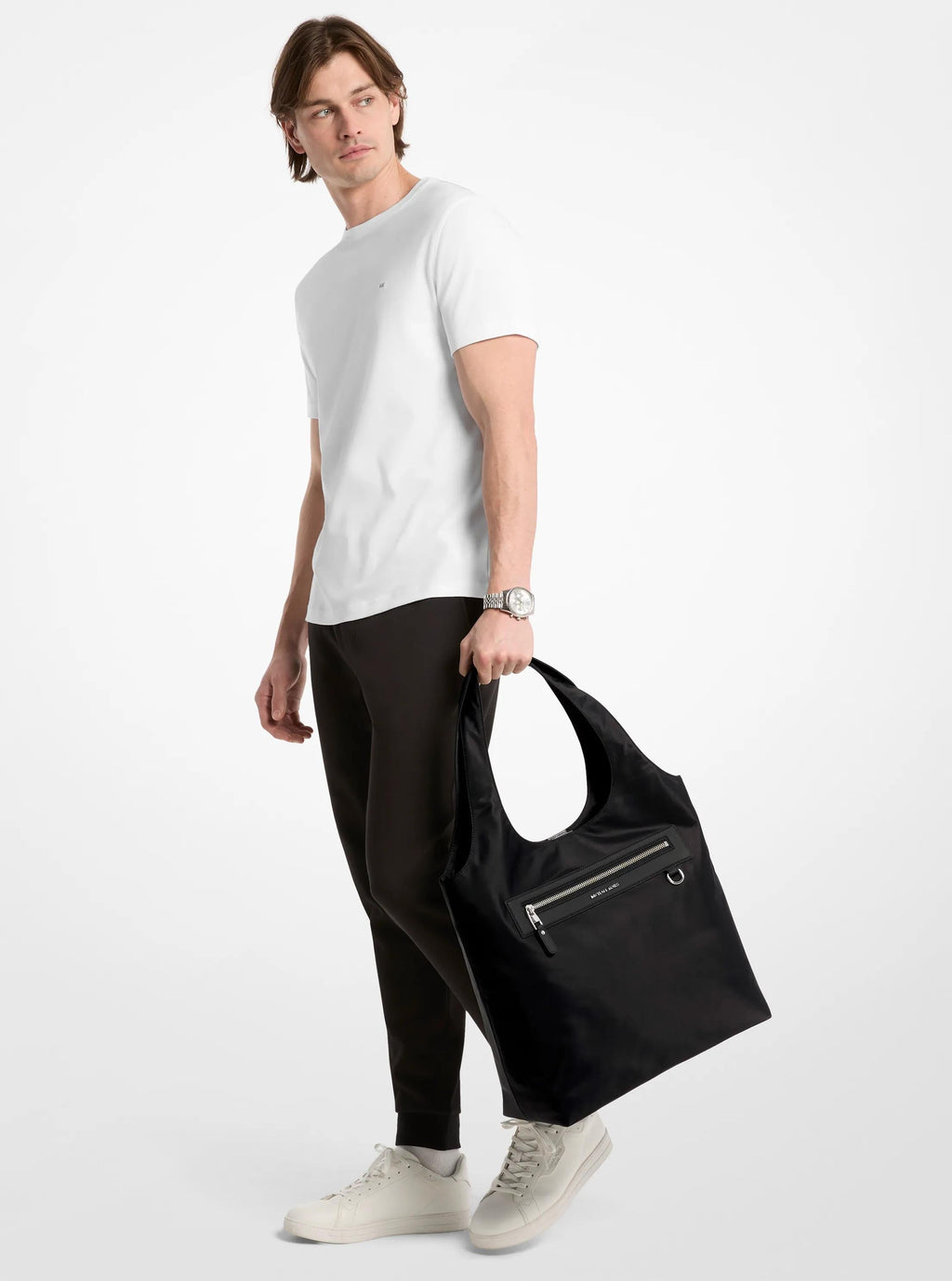 Michael Kors Hudson Nylon Tote Bag Work Shoulder Bag