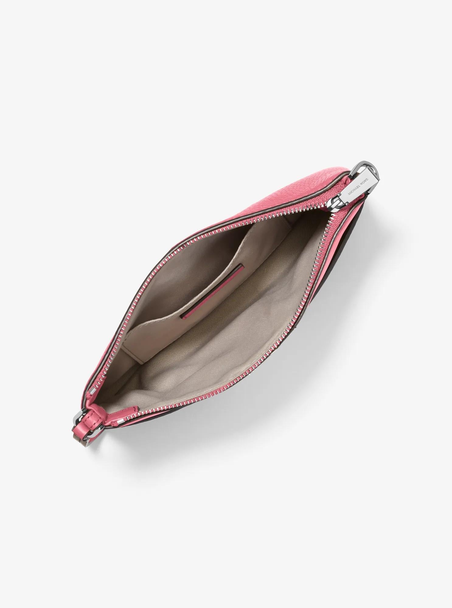 Michael Kors Jet Set Medium Pebbled Leather Convertible Wristlet