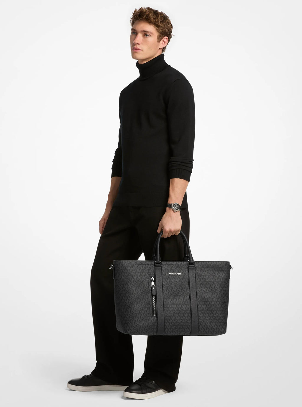 Michael Kors Hudson Signature Signature Logo Tote Bag Work Shoulder Bag