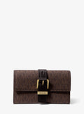 Michael Kors Nolita Medium Signature Signature Logo Tri-Fold Wallet