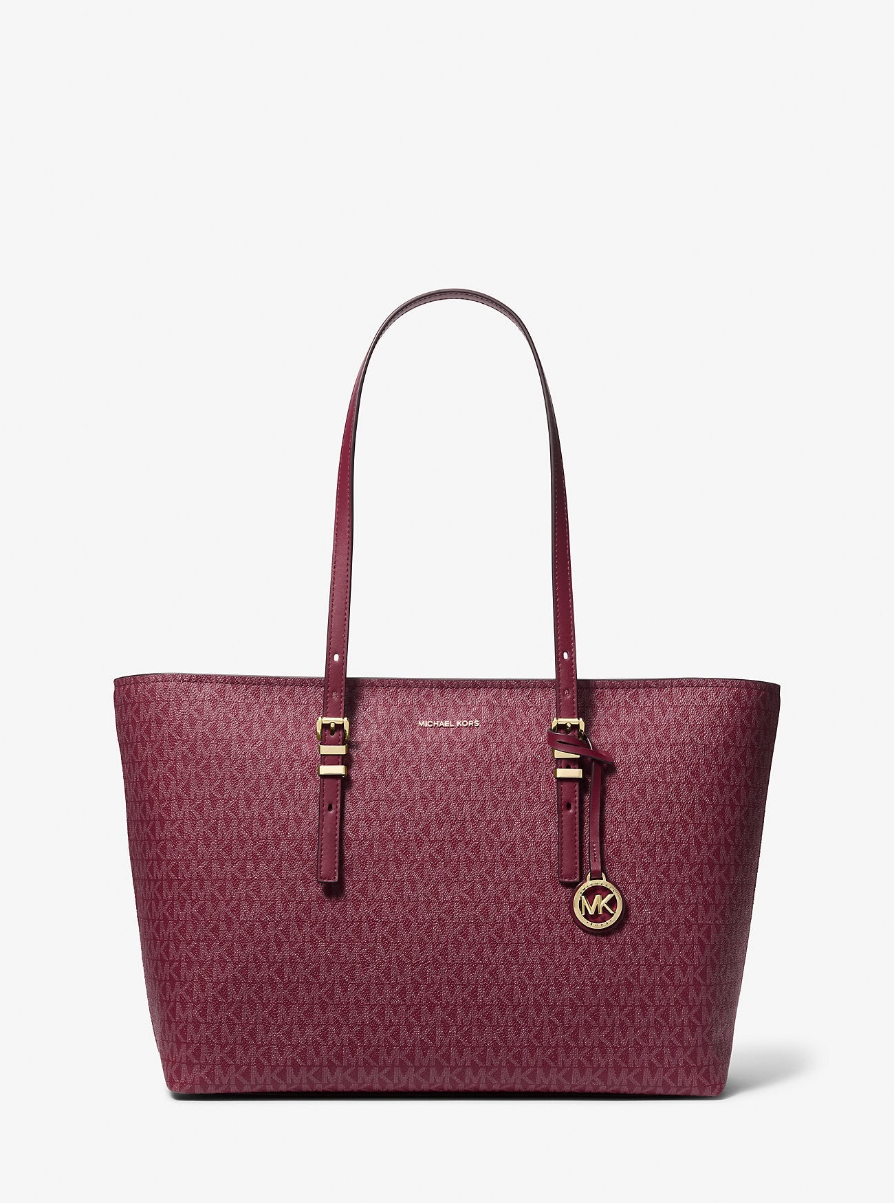 Michael Kors Quinn Large Signature Signature Logo and Leather Tote Bag Work Shoulder Bag