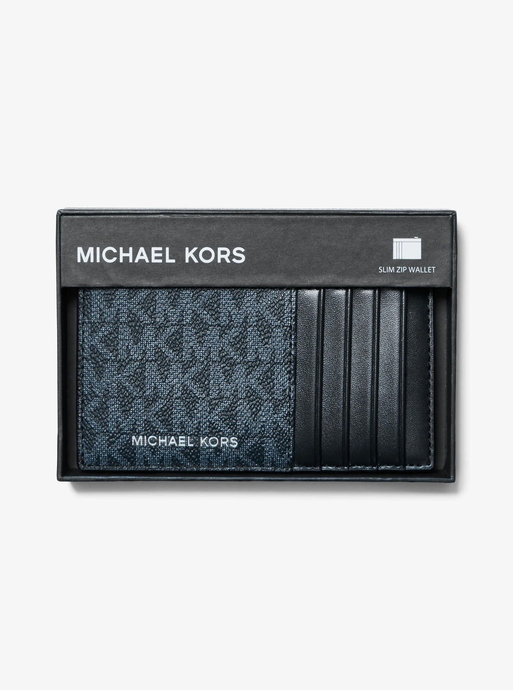 Michael Kors Cooper Slim Signature Signature Logo Zip Wallet