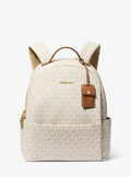 Michael Kors Sable Medium Signature Signature Logo Backpack Travel School Bag