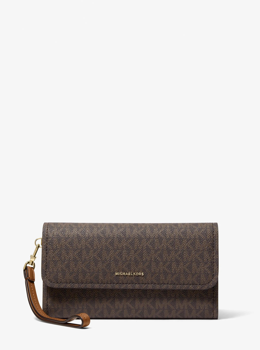Michael Kors Jet Set Medium Signature Signature Logo Smartphone Wristlet