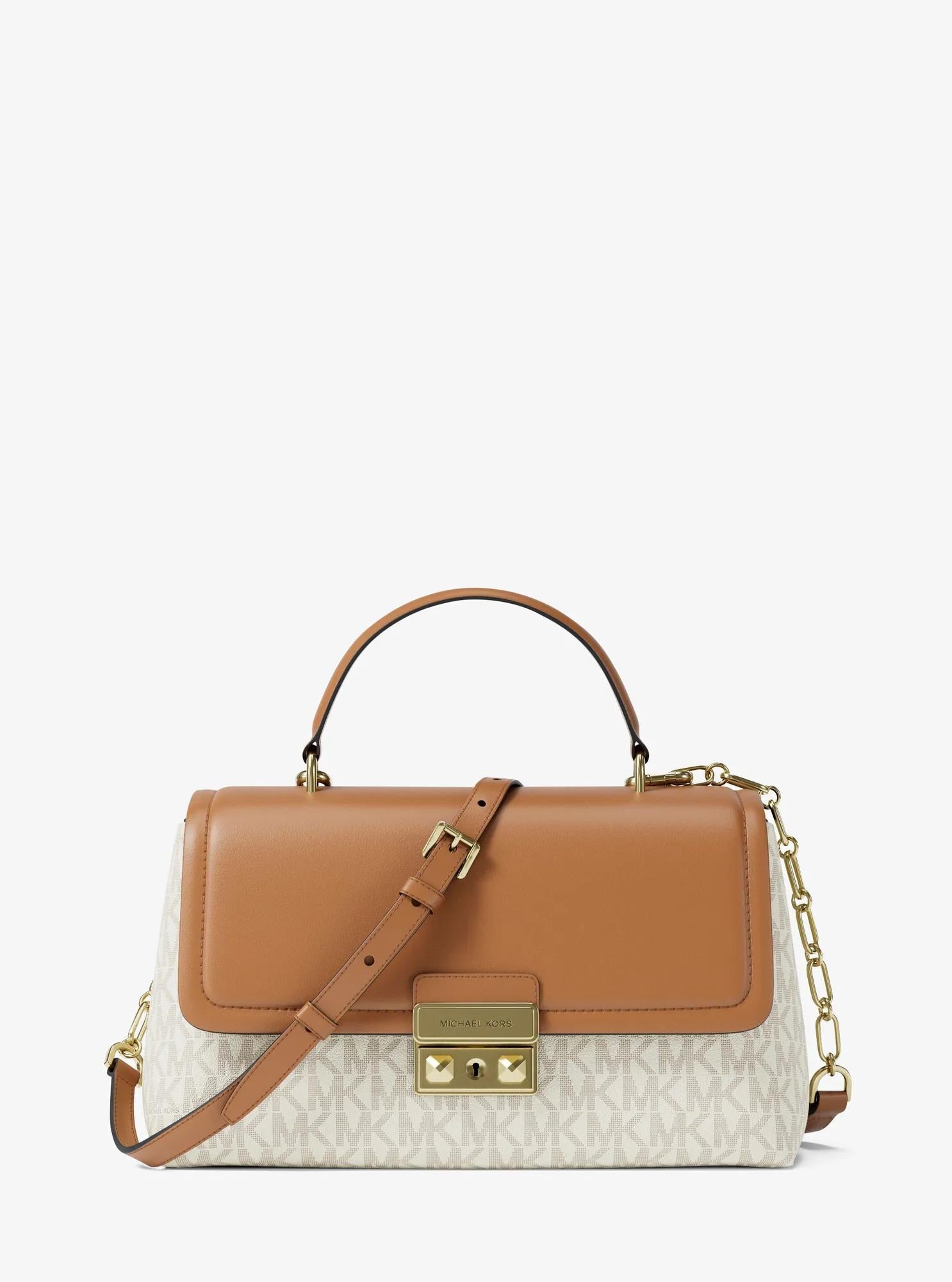 Michael Kors Tribeca Medium Signature Signature Logo Satchel