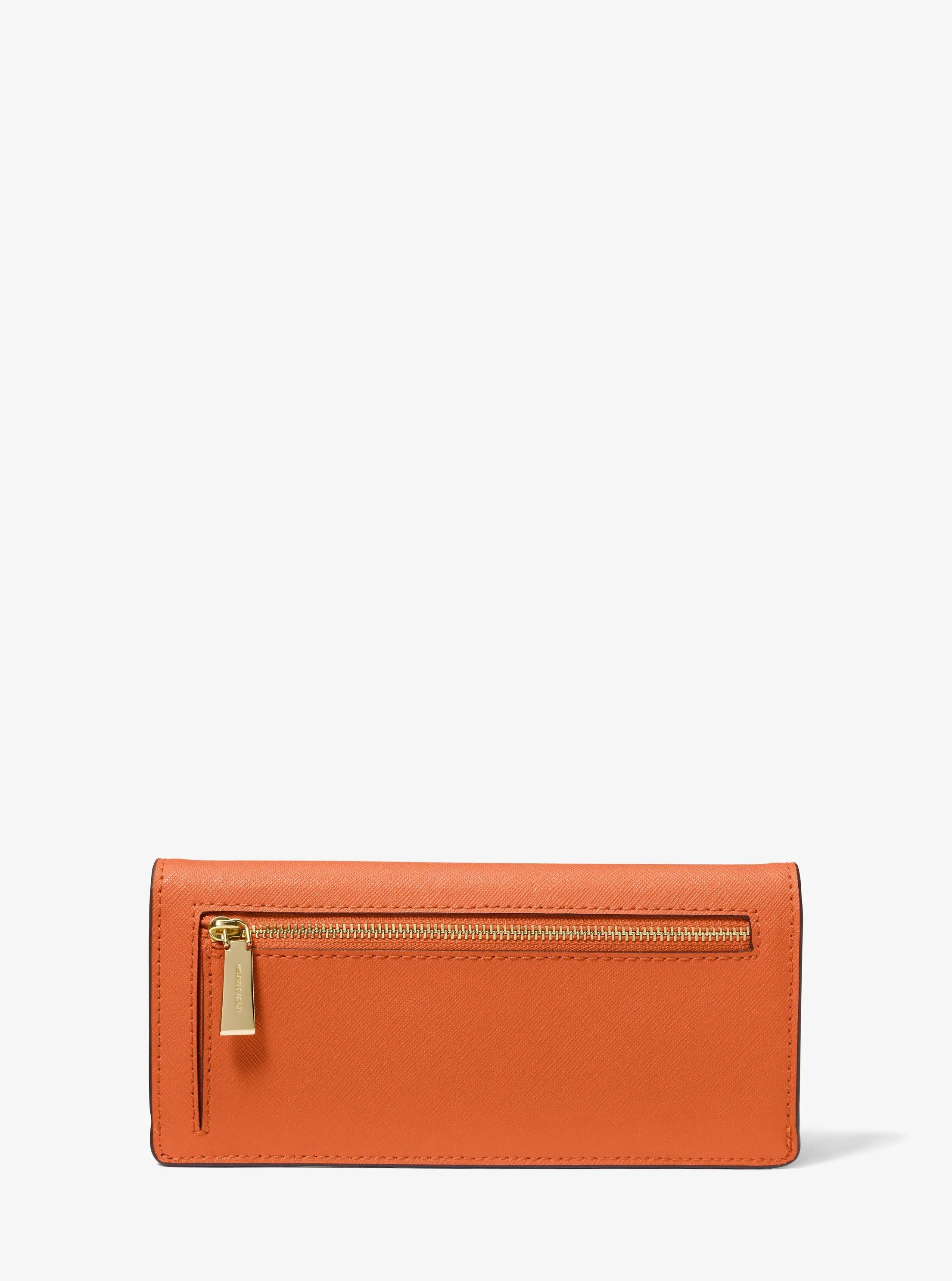 Michael Kors Jet Set Large Saffiano Leather Snap-Front Wallet