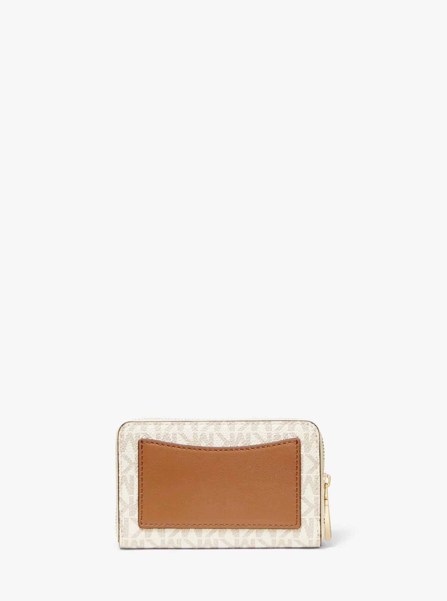 Michael Kors Small Signature Logo and Leather Wallet