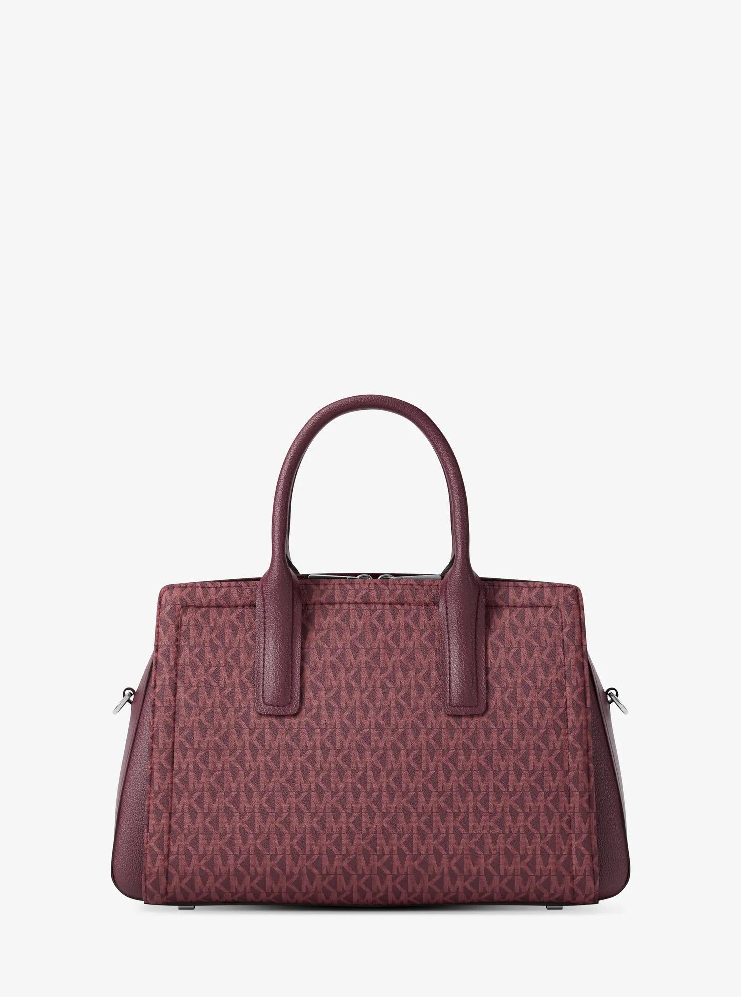 Michael Kors Laila Medium Signature Signature Logo Satchel