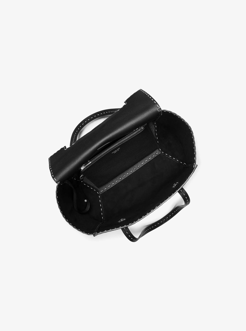 Michael Kors Sophia Hand-Stitched Pebbled Leather Satchel