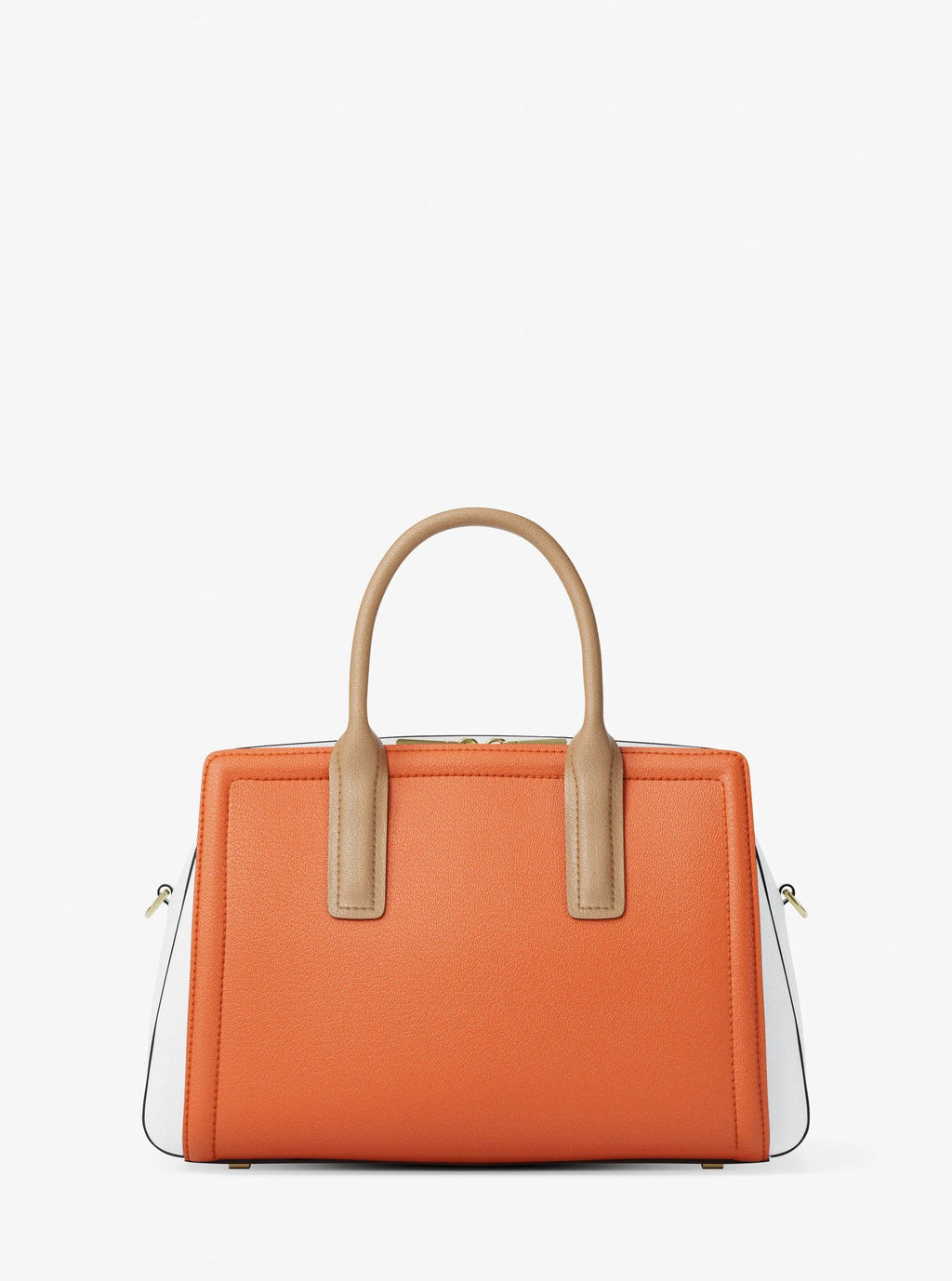 Michael Kors Laila Medium Color-Block Pebbled Leather Satchel