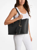 Michael Kors Quinn Large Pebbled Leather Tote Bag Work Shoulder Bag