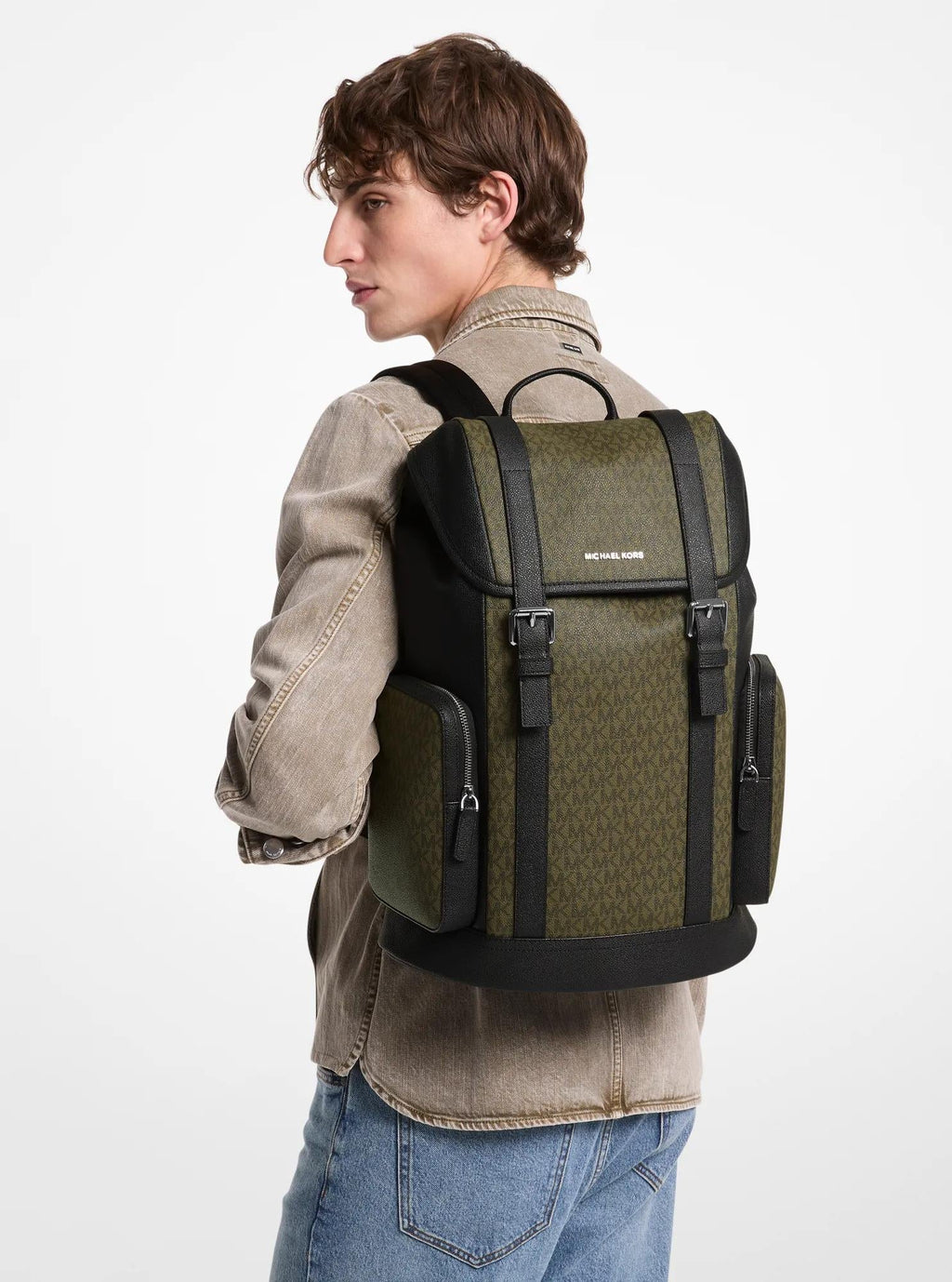 Michael Kors Hudson Signature Signature Logo Backpack Travel School Bag