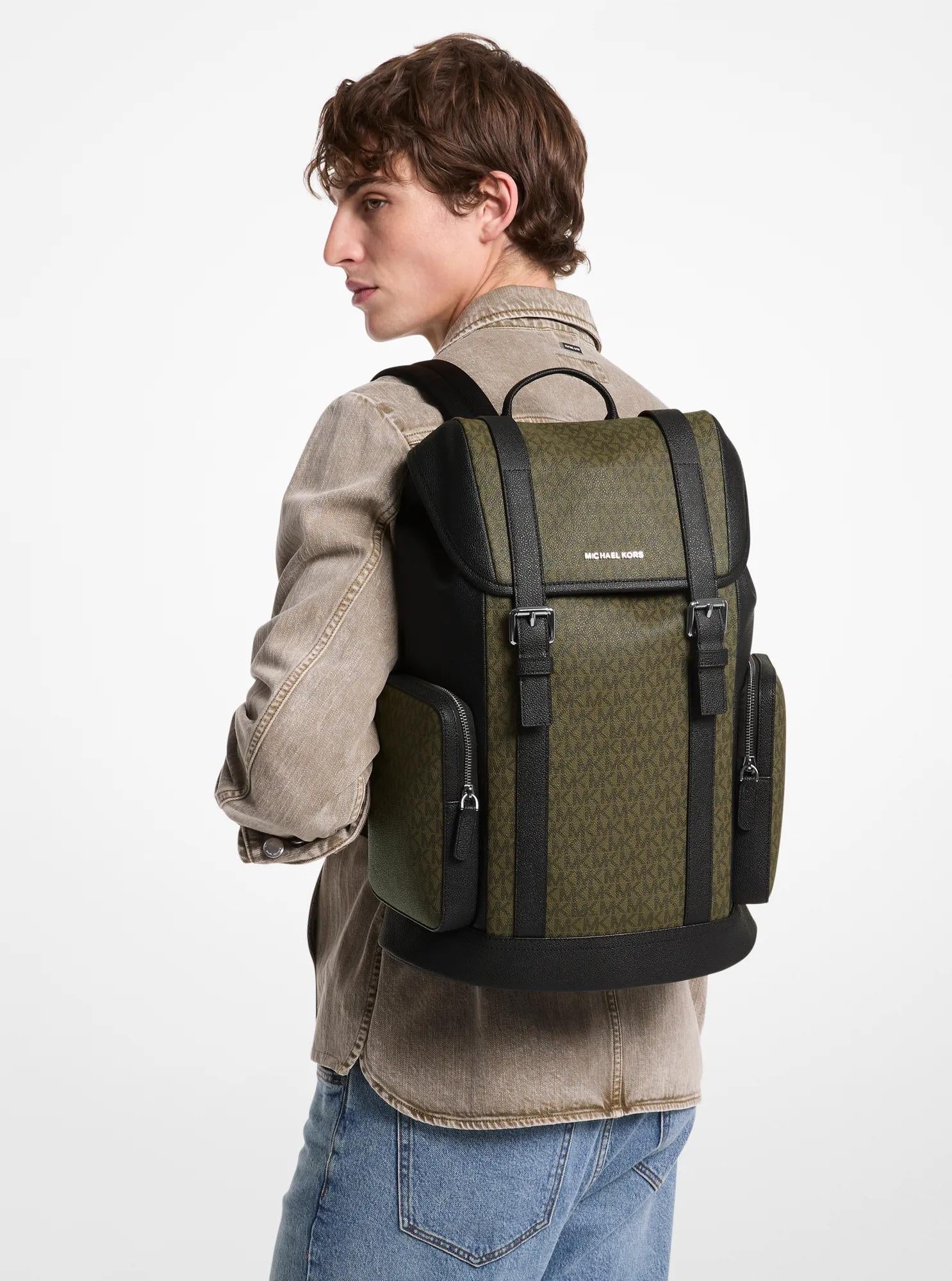 Michael Kors Hudson Signature Signature Logo Backpack Travel School Bag