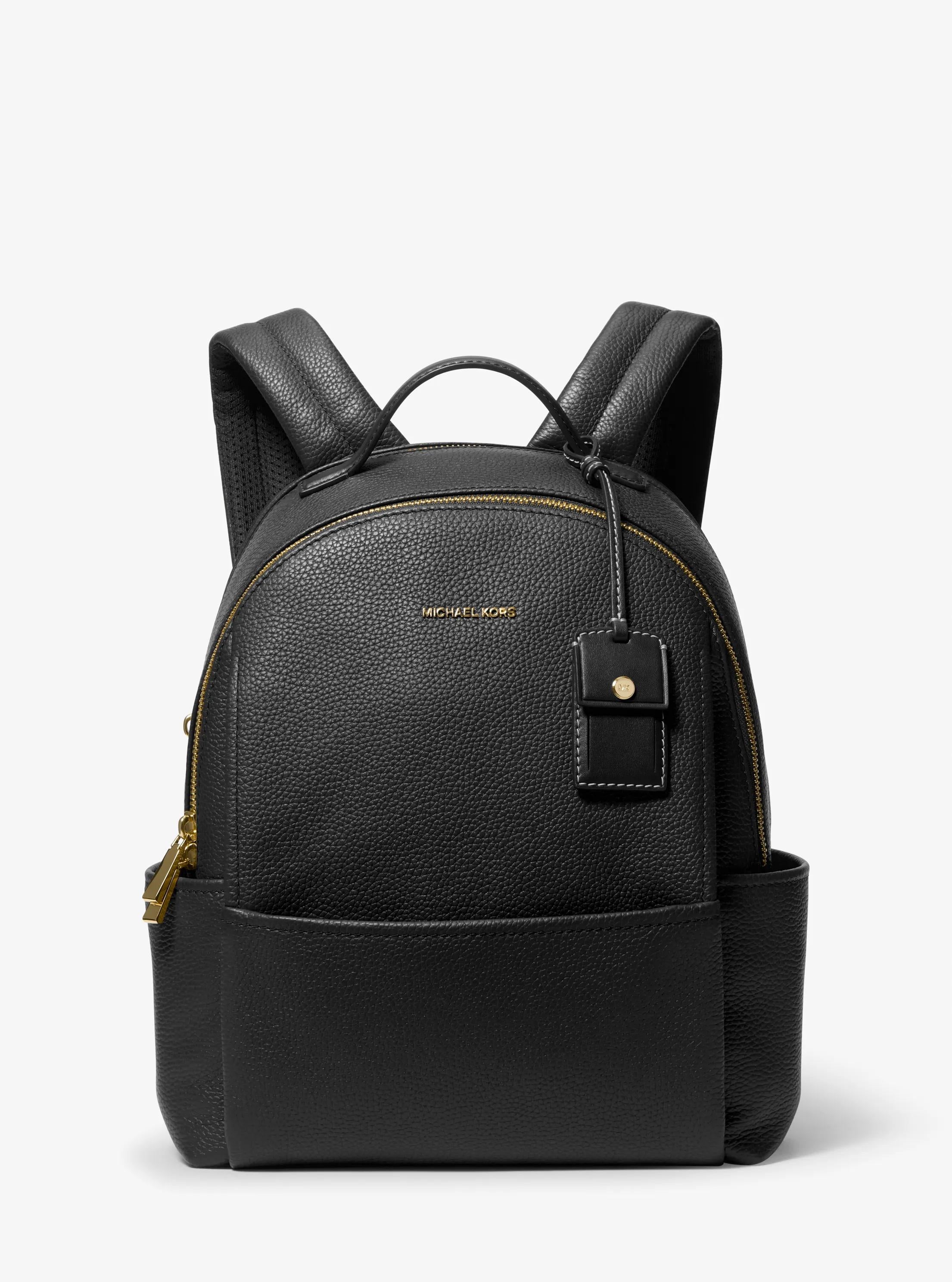 Michael Kors Sable Medium Pebbled Leather Backpack Travel School Bag