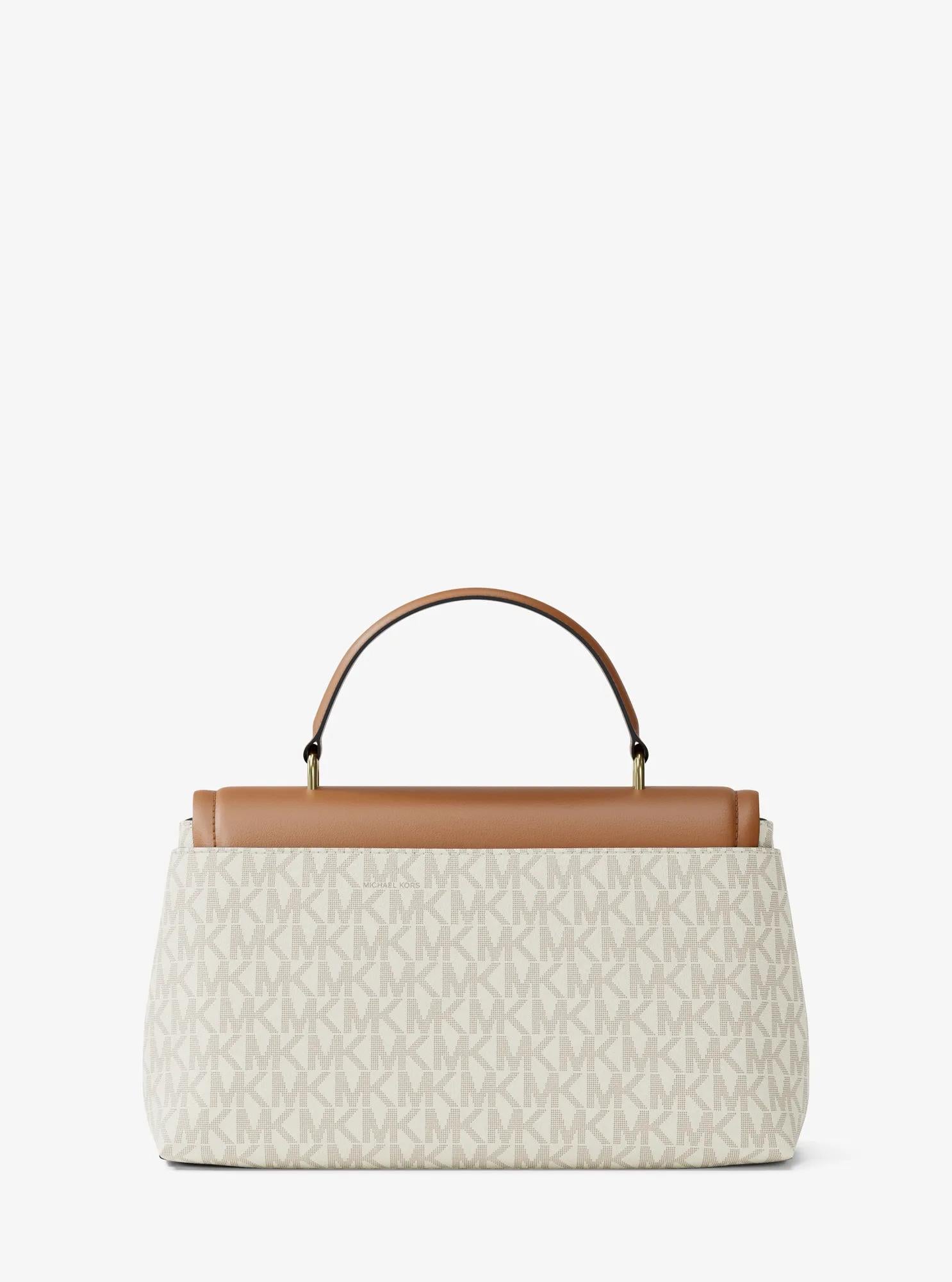 Michael Kors Tribeca Medium Signature Signature Logo Satchel