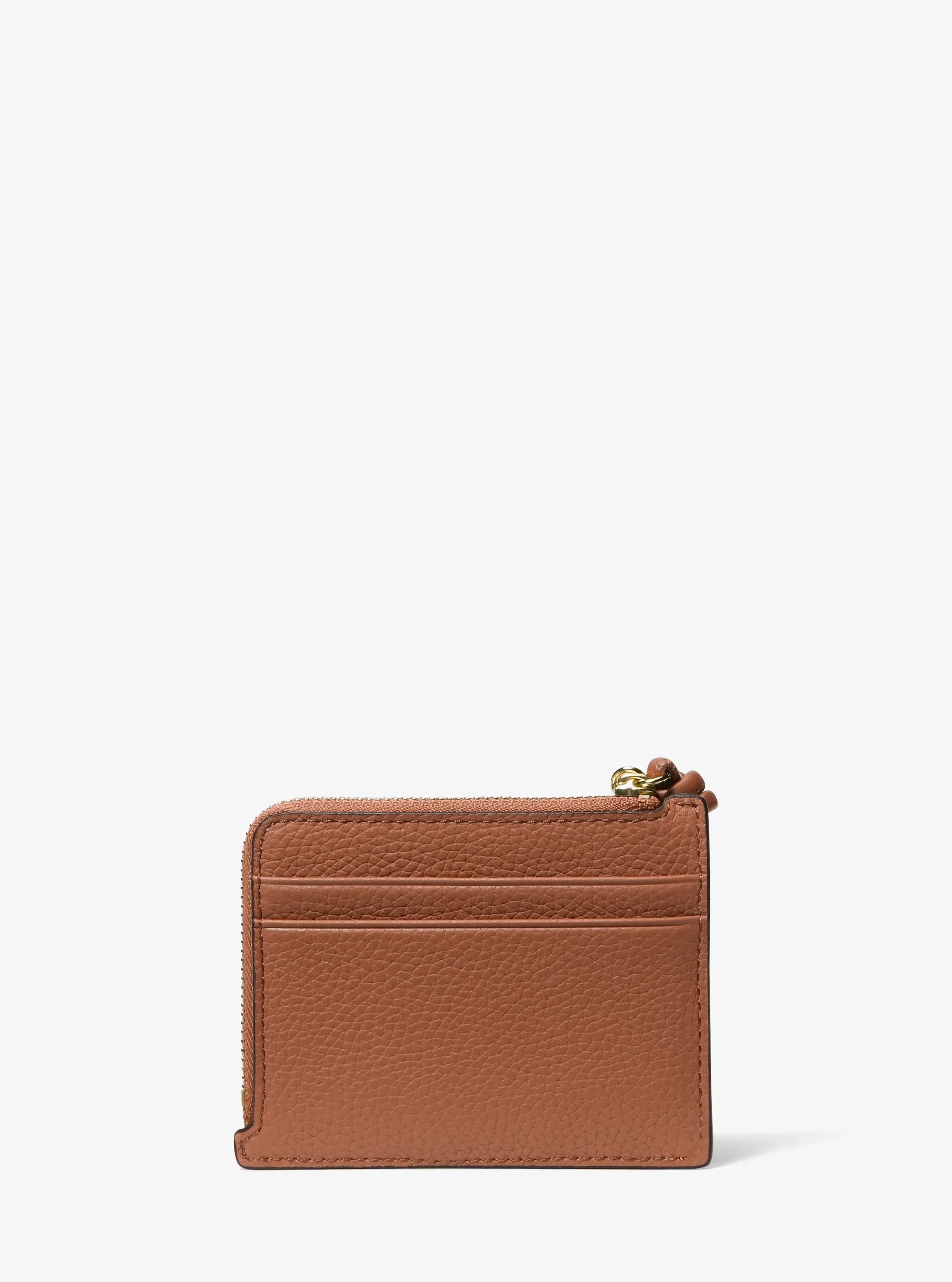 Michael Kors Jet Set Small Pebbled Leather Card Case Wristlet
