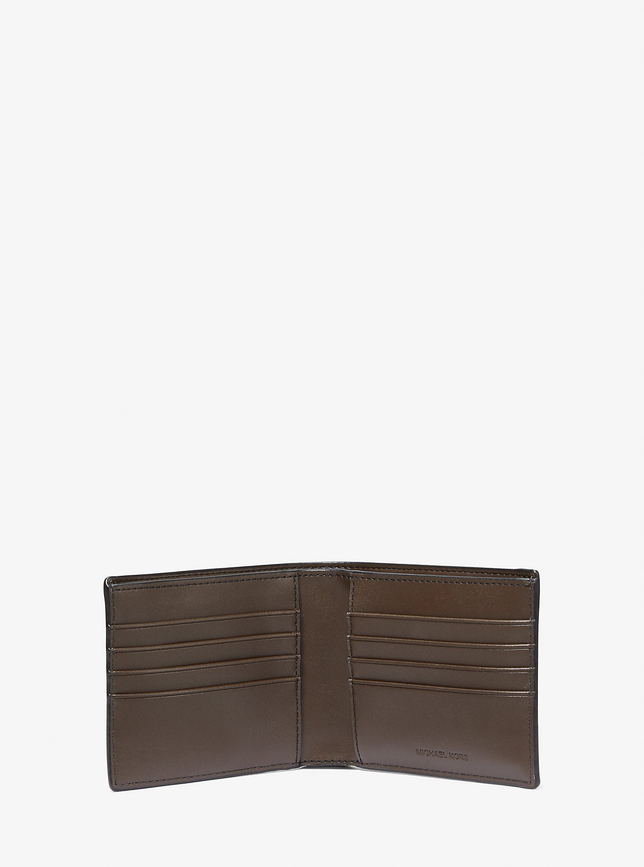 Michael Kors Harrison Signature Logo Billfold Wallet With Passcase