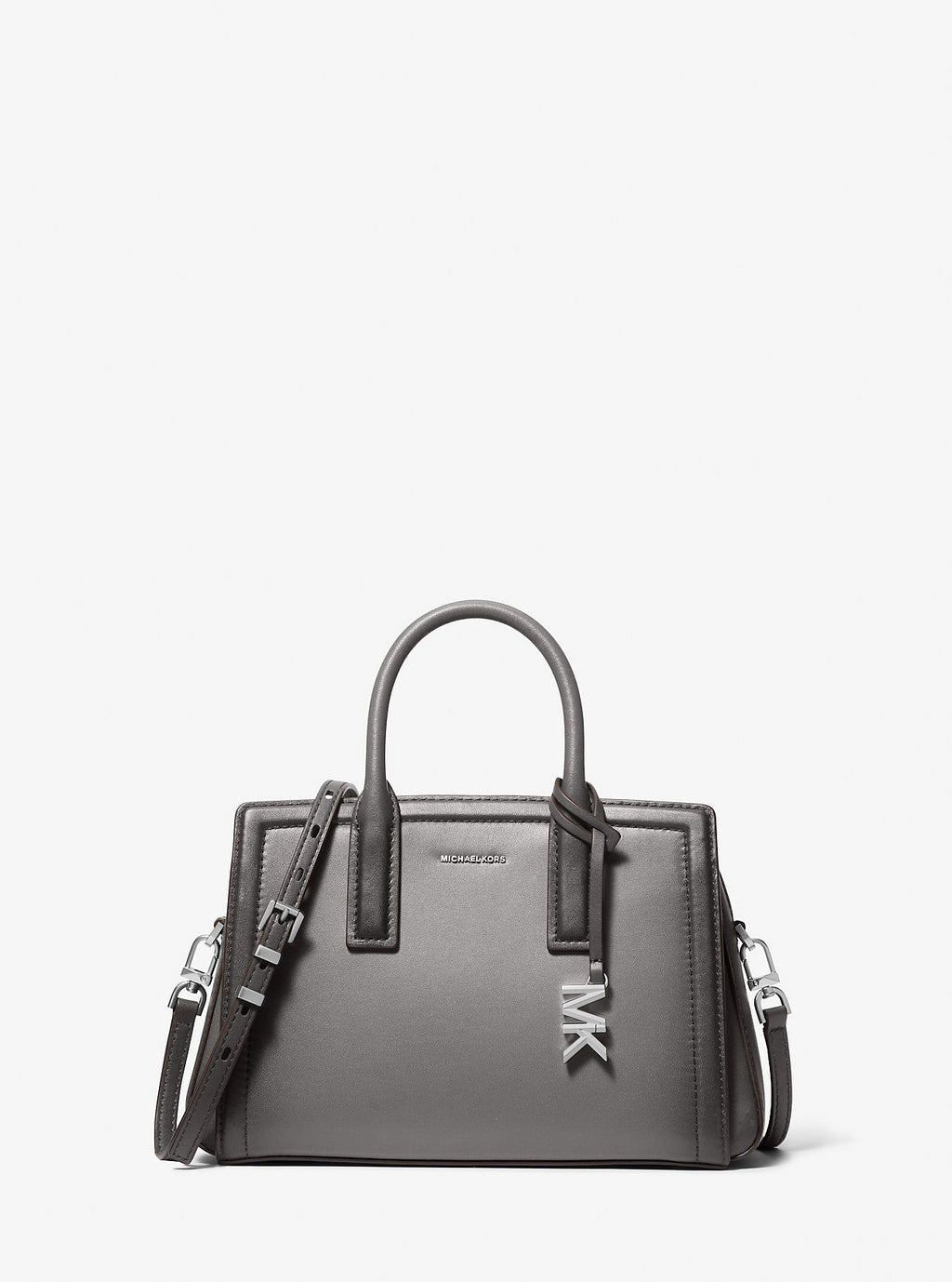 Michael Kors Laila Small Burnished Leather Satchel