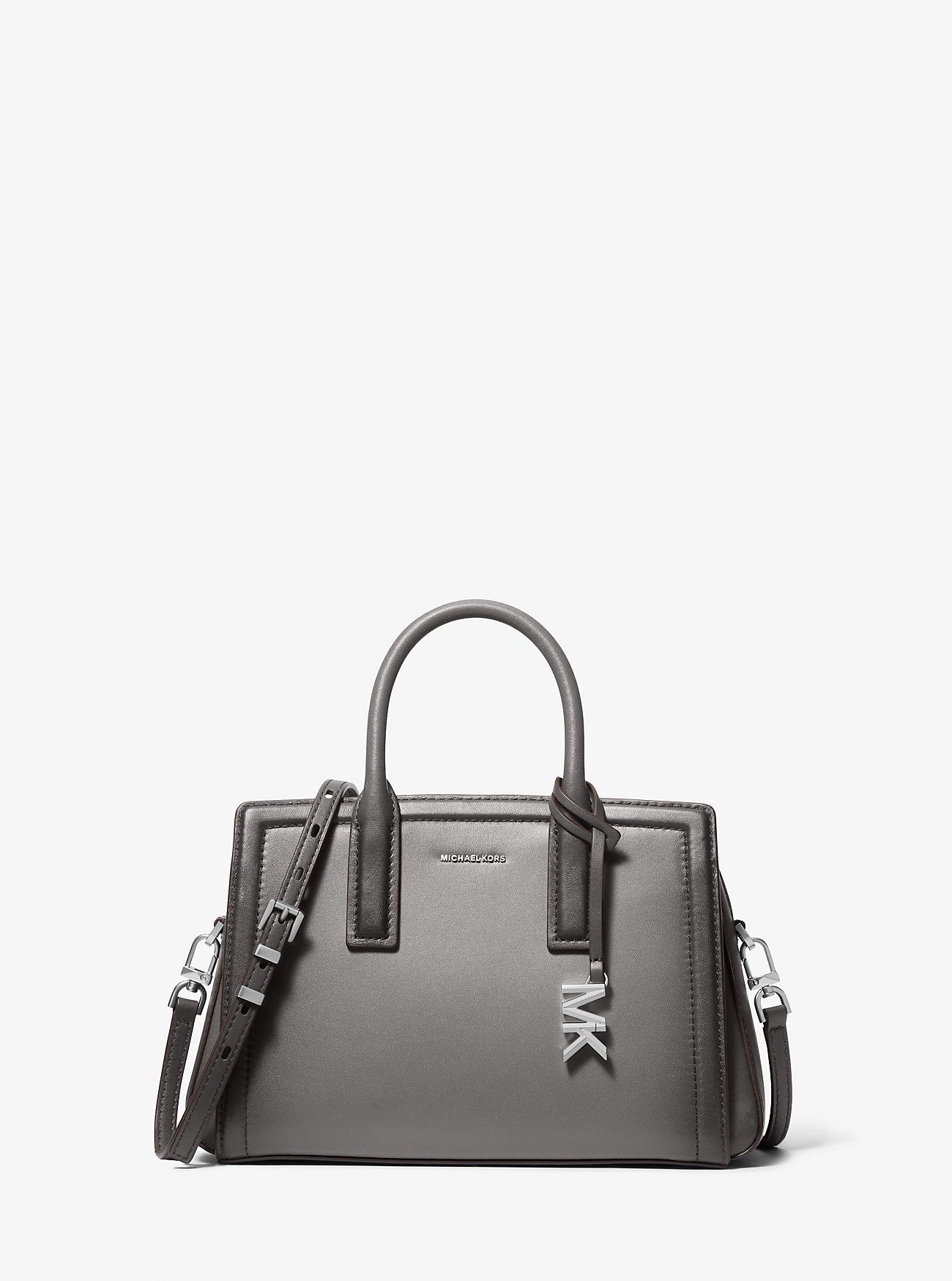 Michael Kors Laila Small Burnished Leather Satchel