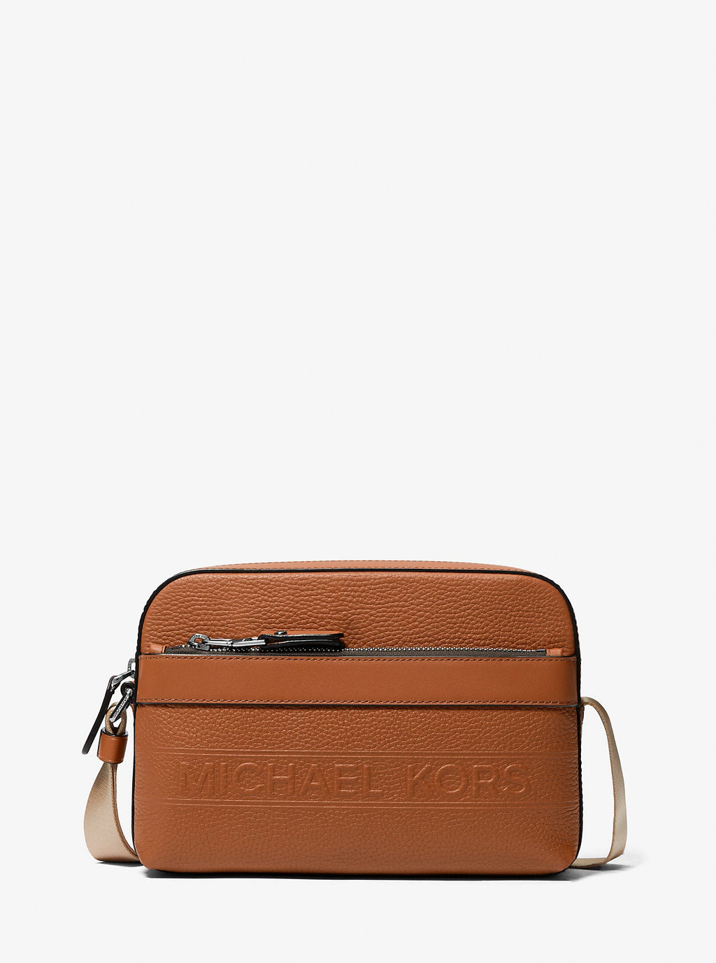 Michael Kors Hudson Pebbled Leather Utility Crossbody Bag Bag