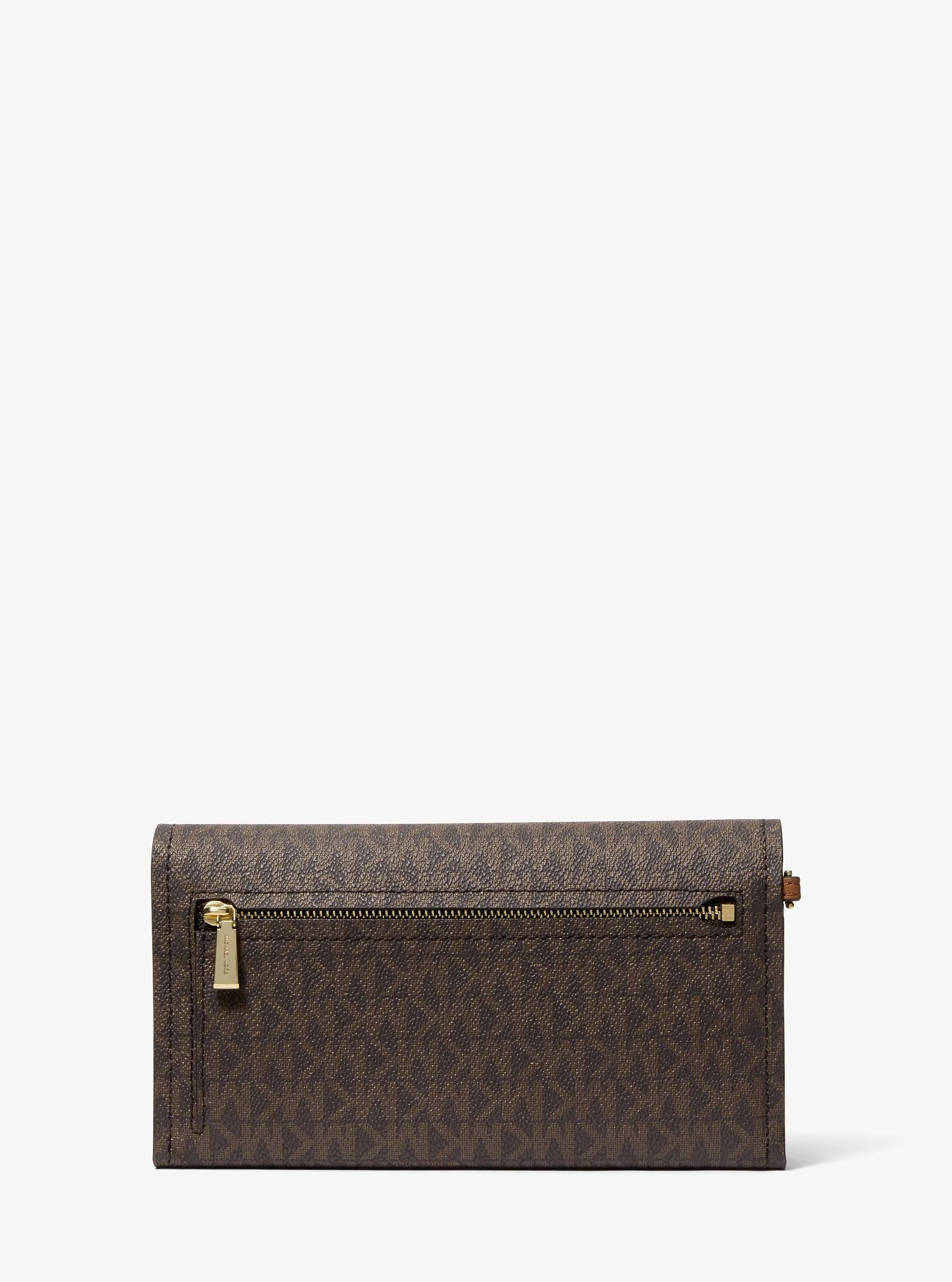 Michael Kors Jet Set Medium Signature Signature Logo Smartphone Wristlet