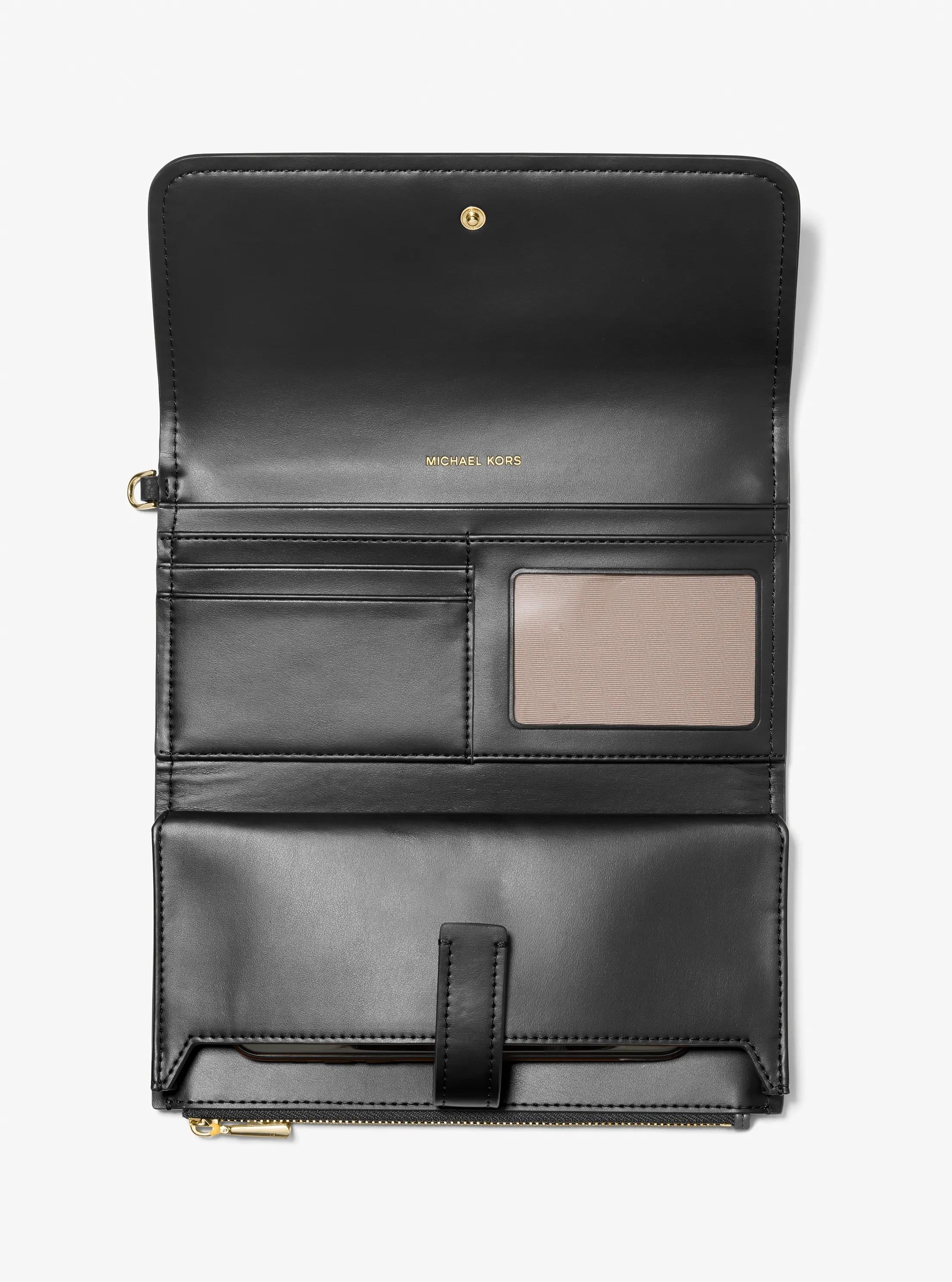 Michael Kors Jet Set Medium Pebbled Leather Smartphone Wristlet