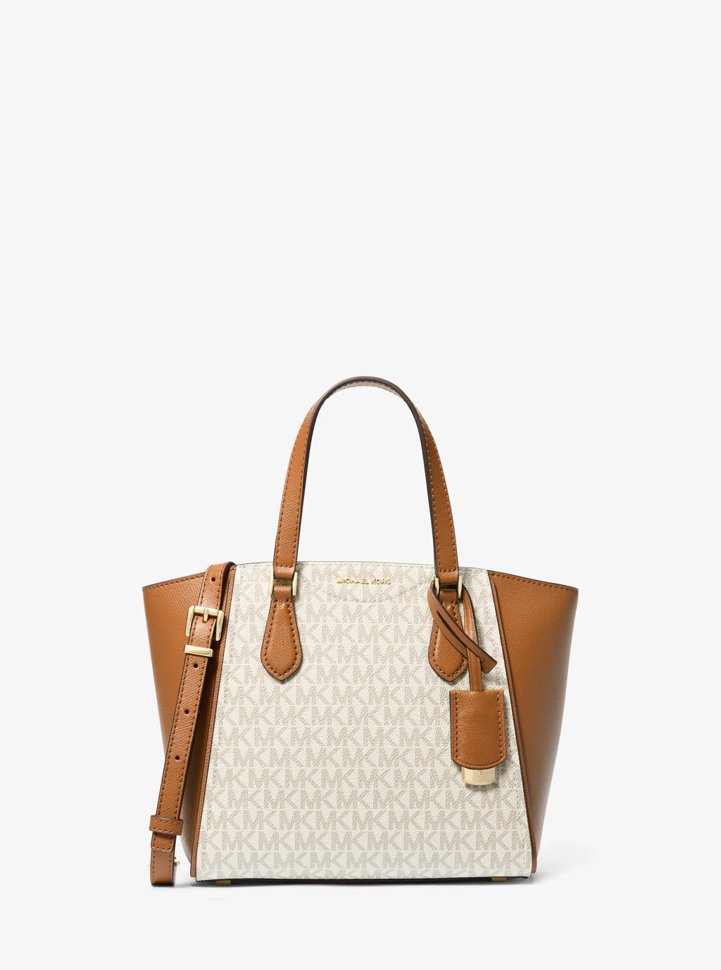 Michael Kors Taryn Small Signature Signature Logo and Leather Convertible Crossbody Bag Bag