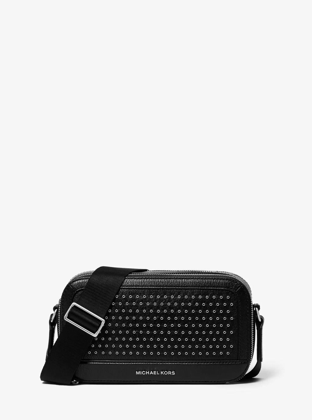 Michael Kors Hudson Grommeted Leather Crossbody Bag Bag
