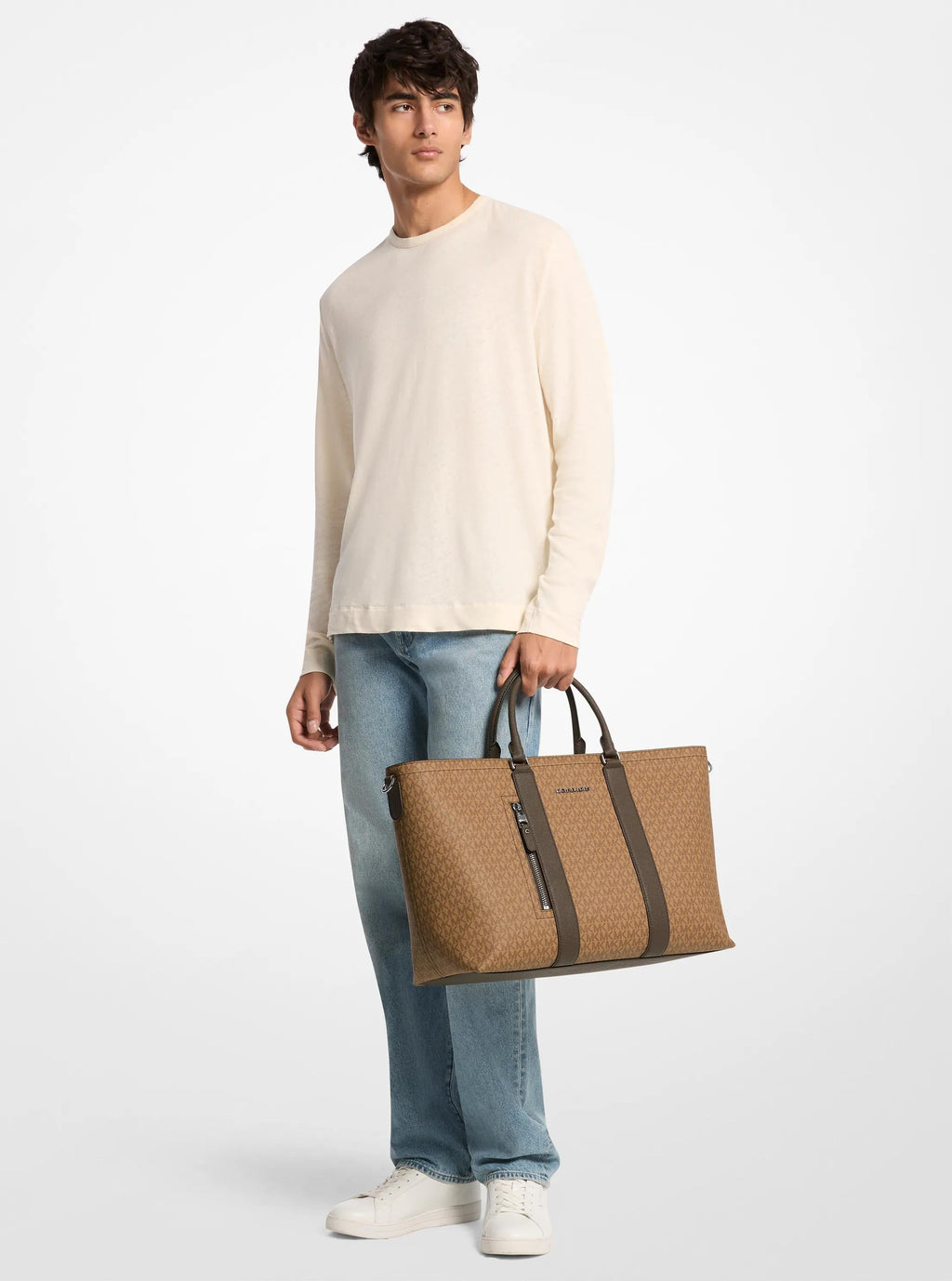 Michael Kors Hudson Signature Signature Logo Tote Bag Work Shoulder Bag