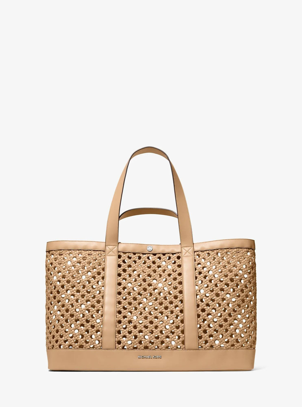 Michael Kors Whitley Medium Hand-Woven Tote Bag Work Shoulder Bag