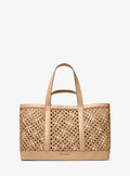 Michael Kors Whitley Medium Hand-Woven Tote Bag Work Shoulder Bag