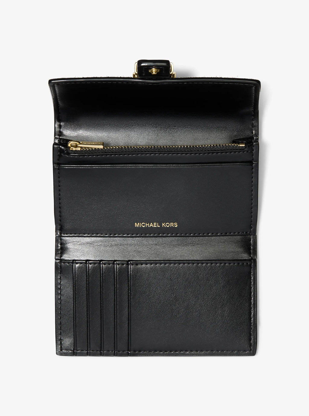 Michael Kors Nolita Medium Signature Signature Logo Tri-Fold Wallet