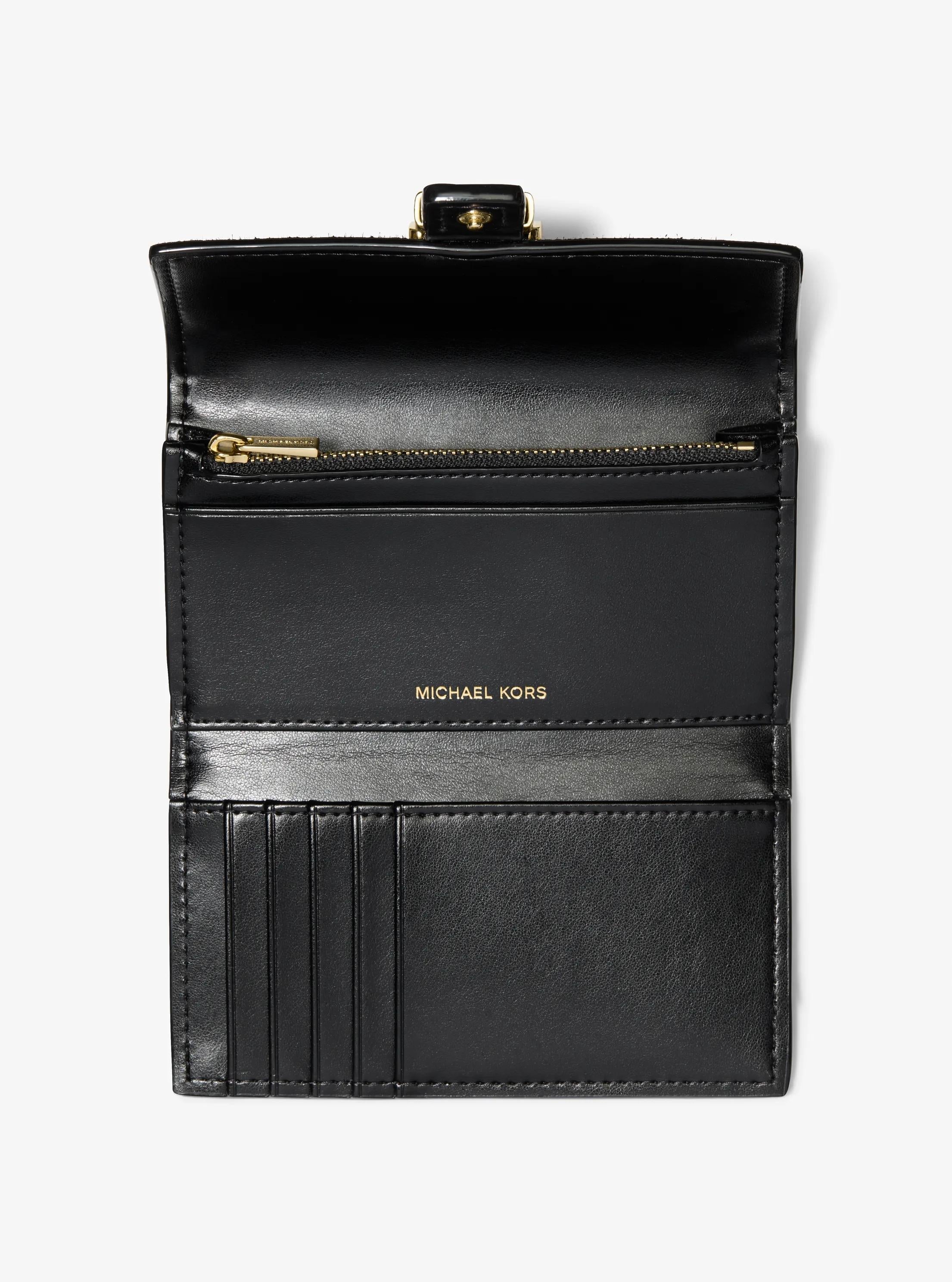 Michael Kors Nolita Medium Signature Signature Logo Tri-Fold Wallet