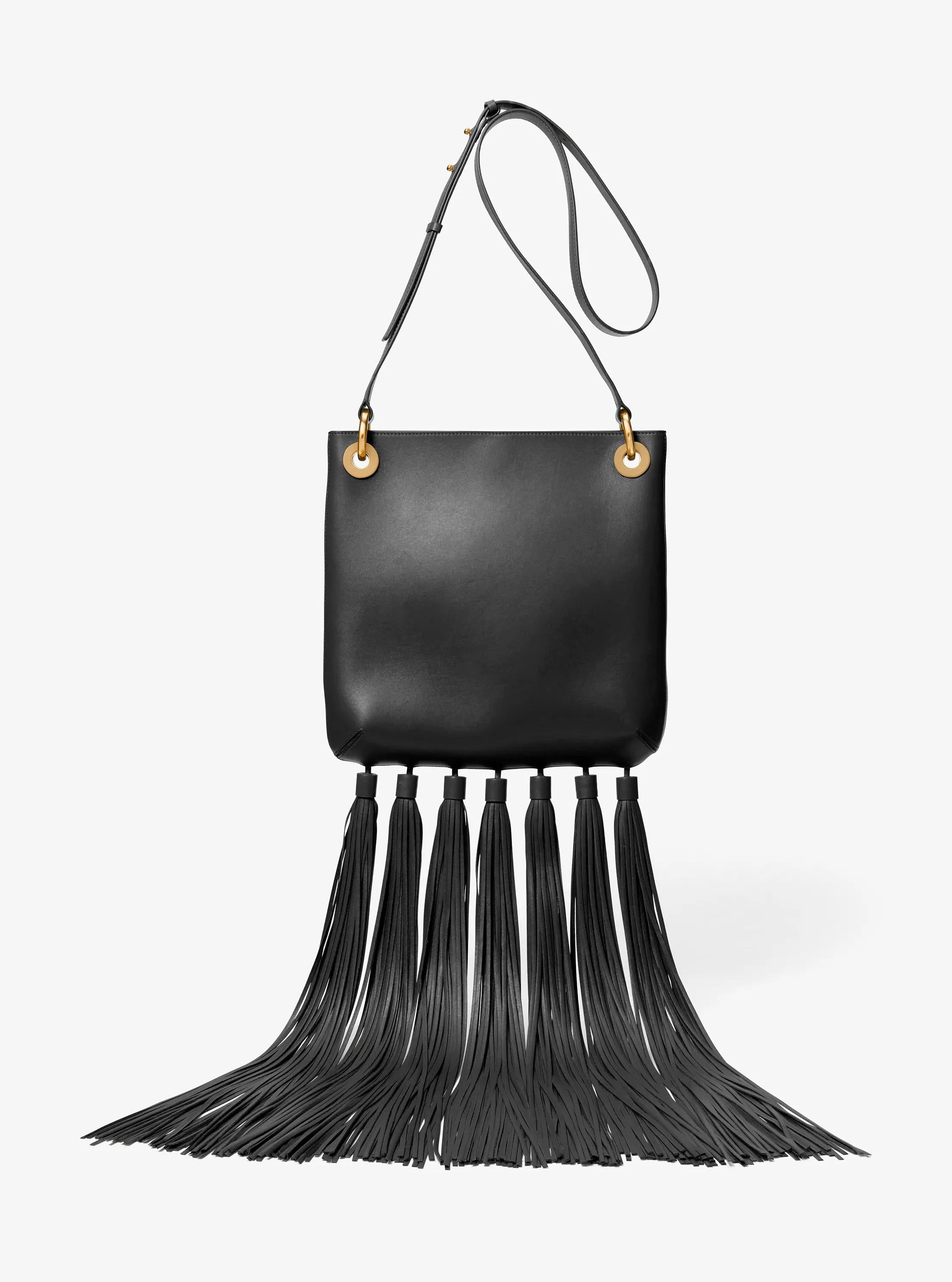 Michael Kors Tate Medium Tassel Leather Crossbody Bag Bag