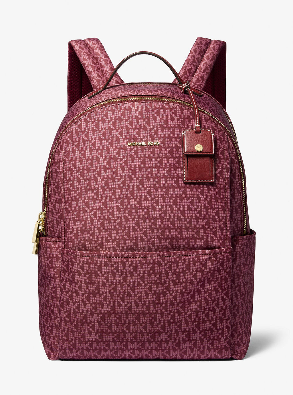 Michael Kors Sable Large Printed Signature Signature Logo Backpack Travel School Bag