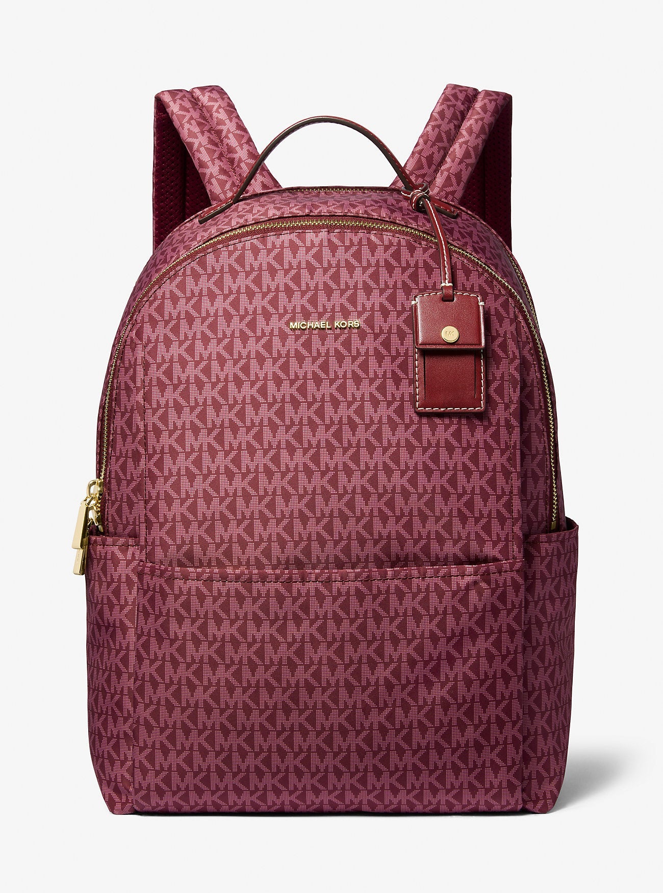 Michael Kors Sable Large Printed Signature Signature Logo Backpack Travel School Bag