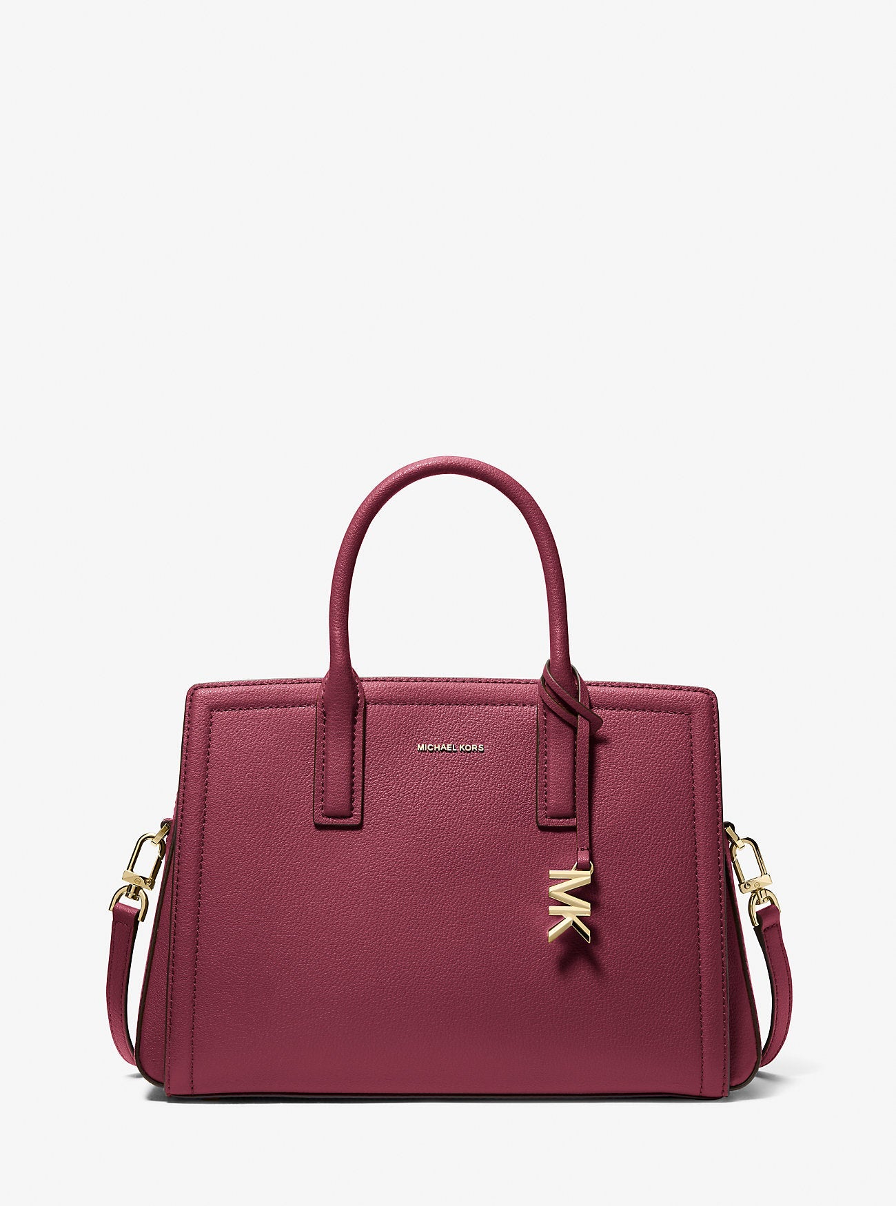 Michael Kors Laila Medium Leather Satchel